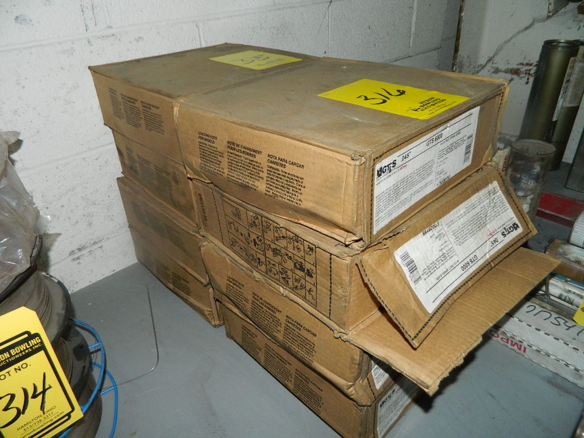 LOT OF WELDING WIRE (3 BOXES)