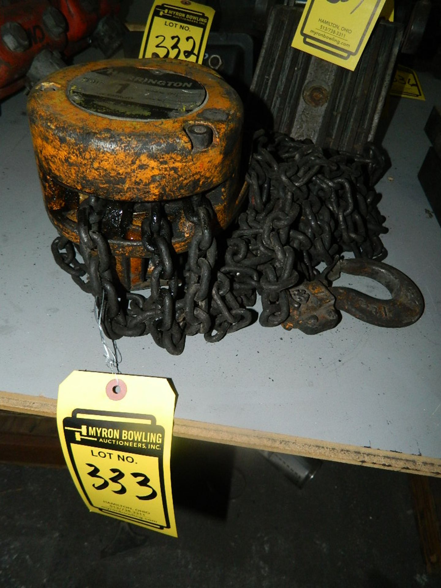 HARRINGTON 1-TON MANUAL CHAIN HOIST