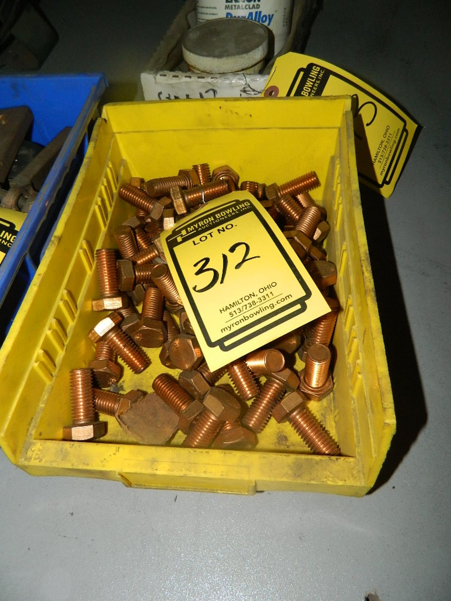 LOT OF COPPER BOLTS