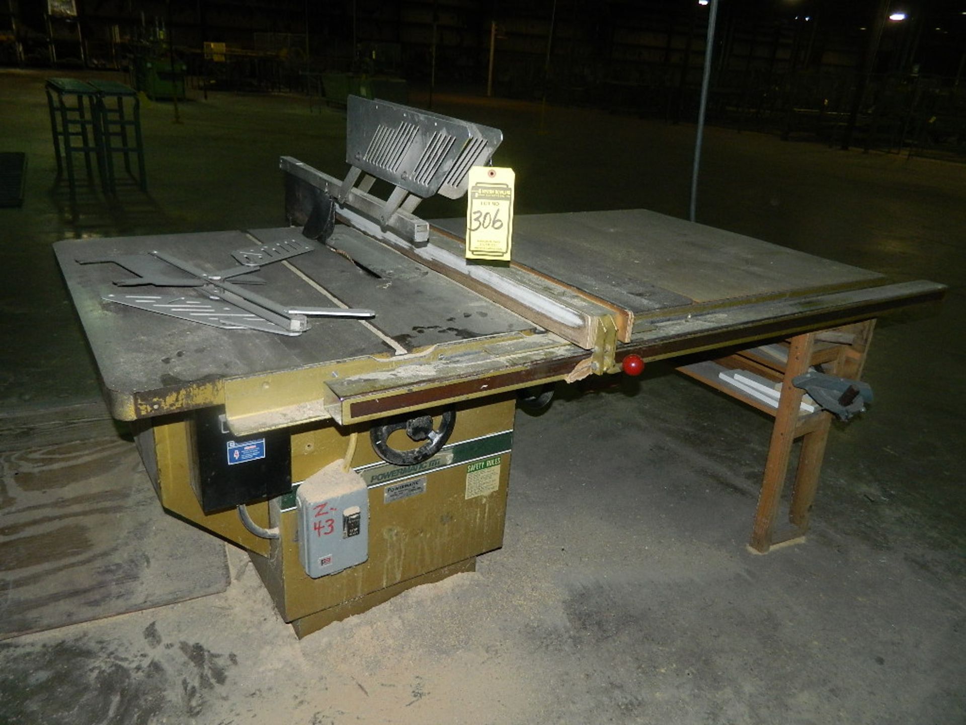 POWERMATIC MODEL 68 TILTING ARBOR TABLE SAW, S/N 8768105 - Image 2 of 2