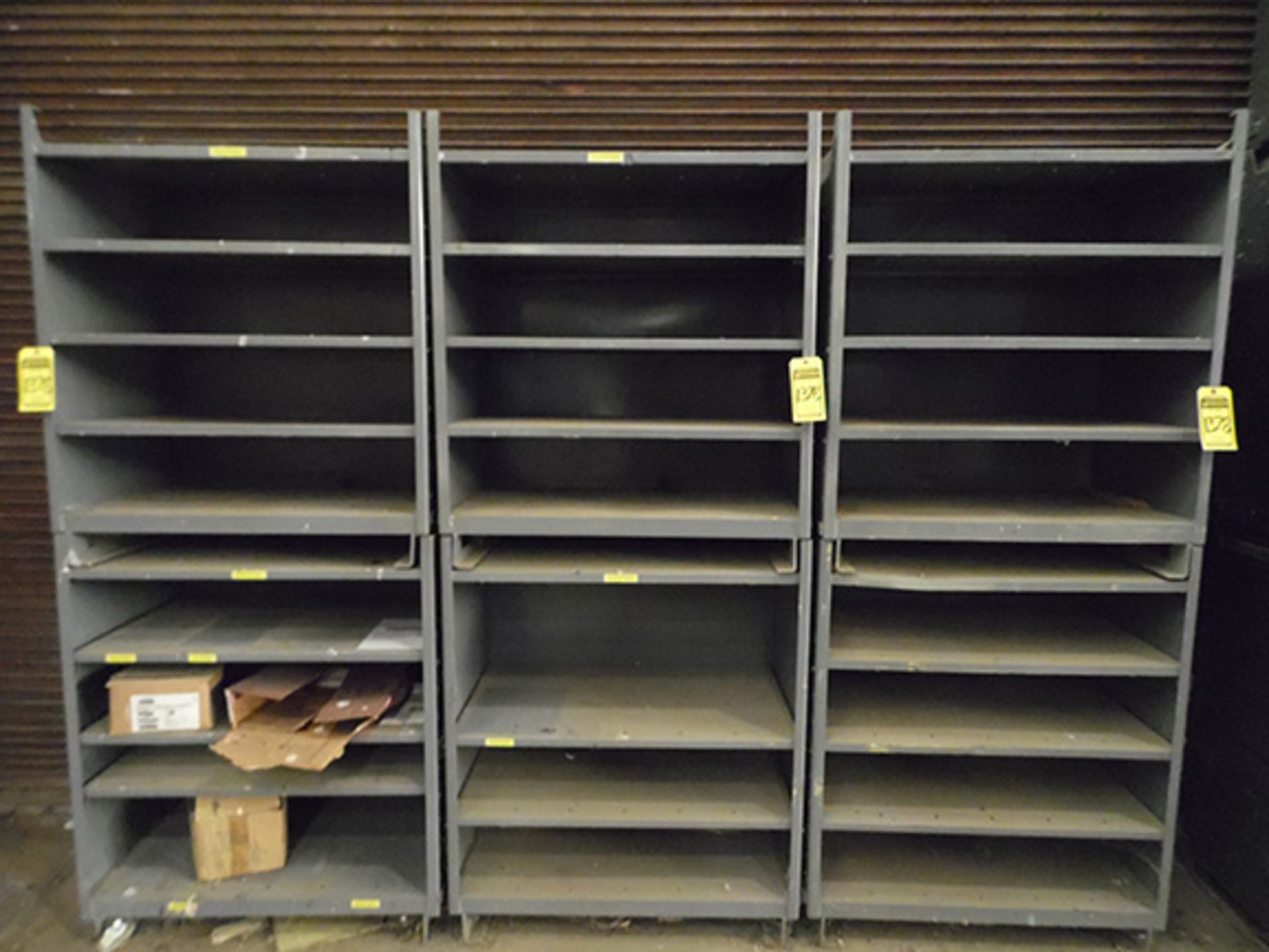 (6) SECTIONS OF STACKABLE SHELVING