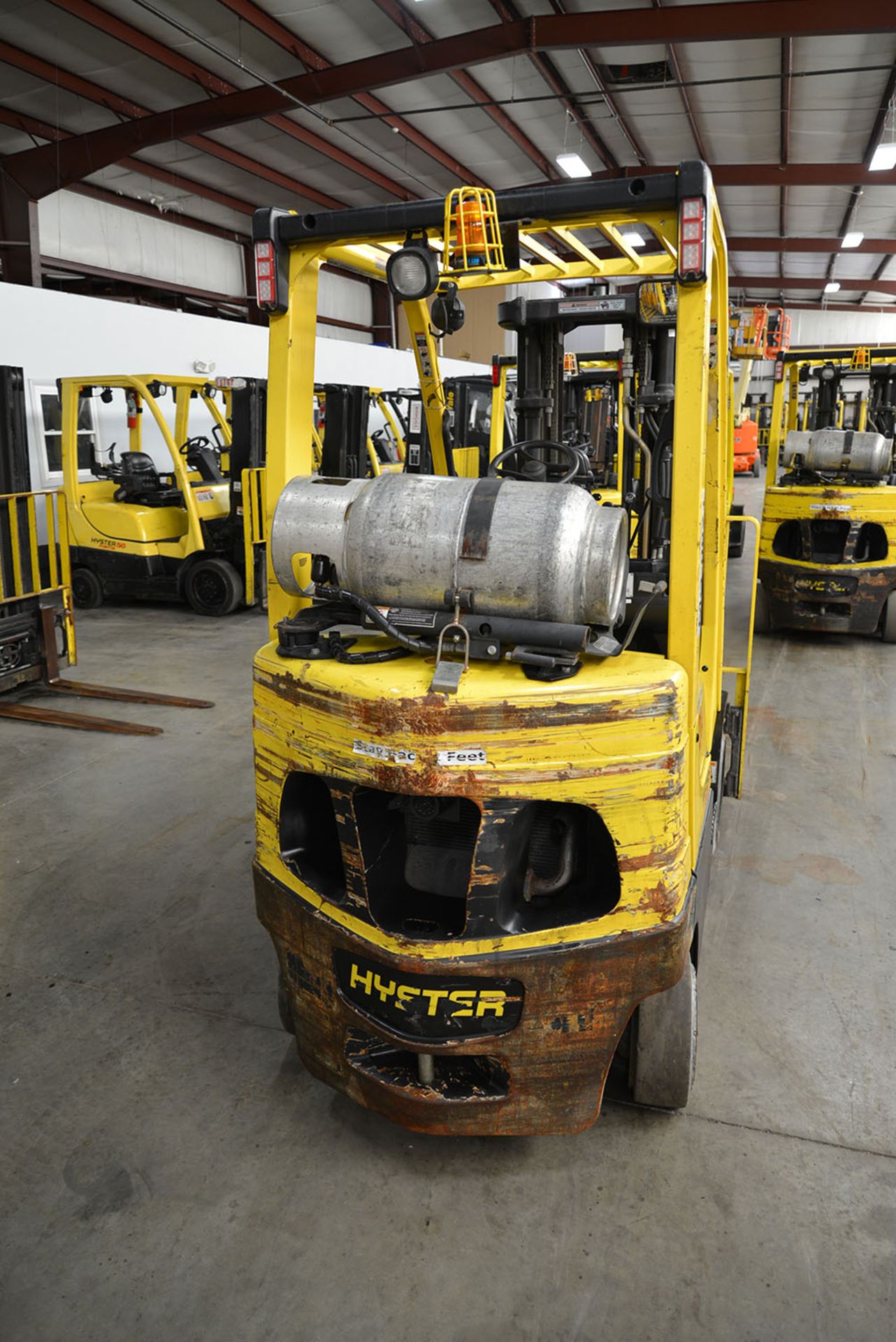 2009 HYSTER 5,000-lb. Capacity Forklift, Model S50FT, S/N F187V15724G, LPG, Lever Shift, Solid - Image 3 of 6