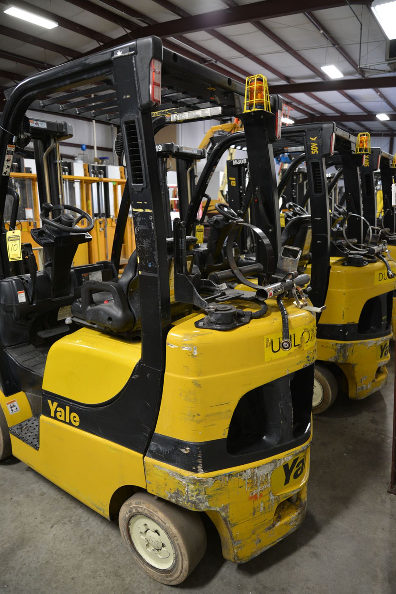 2008 YALE 5,000-lb. Capacity Forklift, Model GLC050VXNV, S/N A910V13935F, LPG, Solid Non-Marking - Image 5 of 7