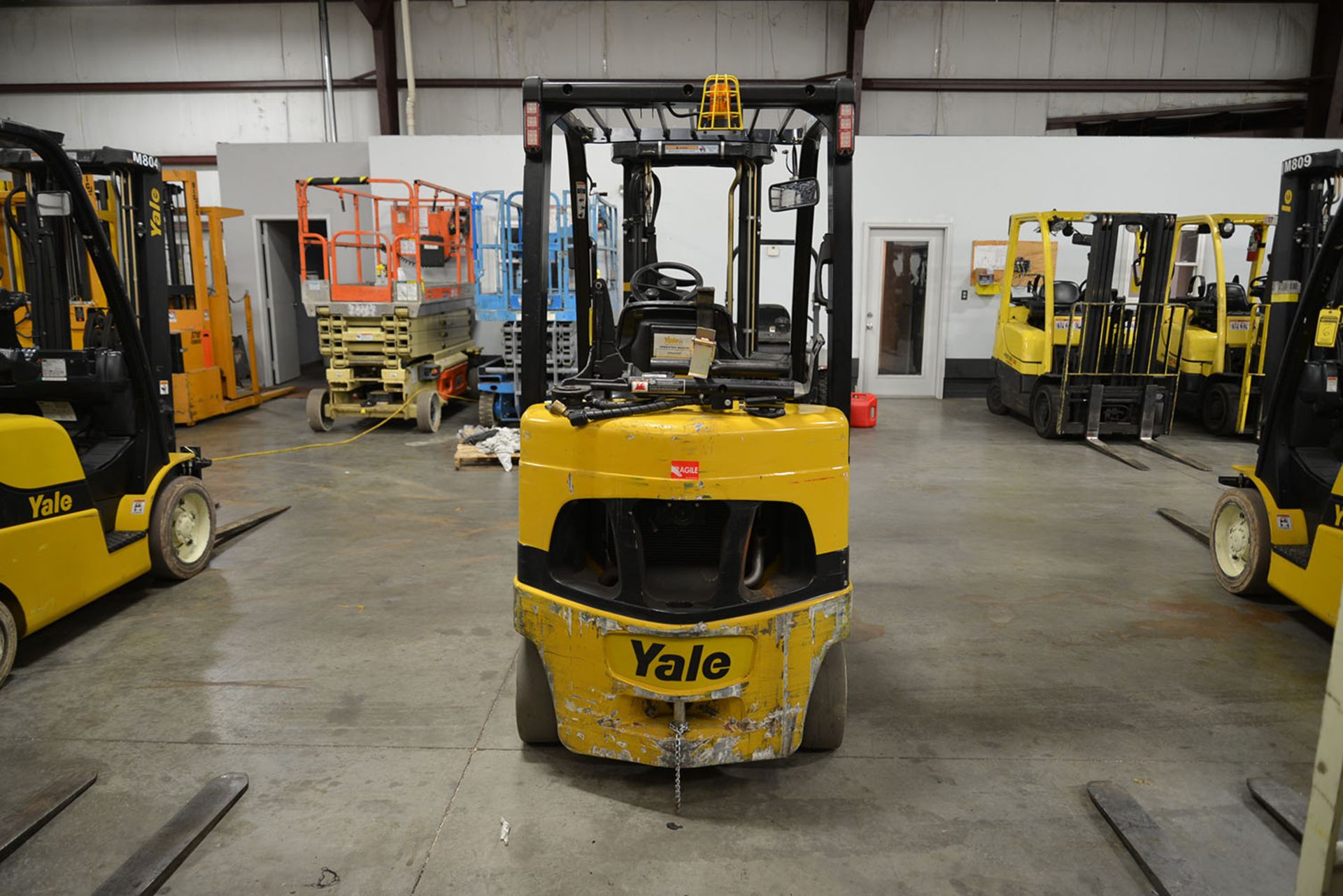 2008 YALE 5,000-lb. Capacity Forklift, Model GLC050VXNV, S/N A910V13922F, LPG, Solid Non-Marking - Image 4 of 6