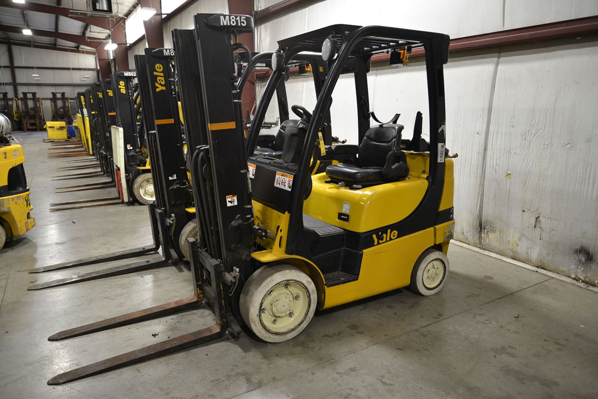 2008 YALE 5,000-lb. Capacity Forklift, Model GLC050VXNV, S/N A910V13934F, LPG, Solid Non-Marking