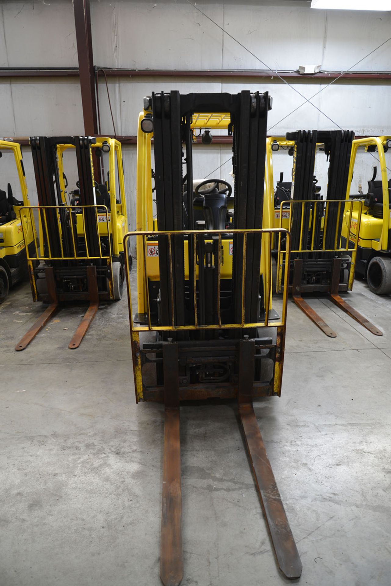 2009 HYSTER 5,000-lb. Capacity Forklift, Model S50FT, S/N F187V15723G, LPG, Lever Shift, Solid - Image 2 of 6