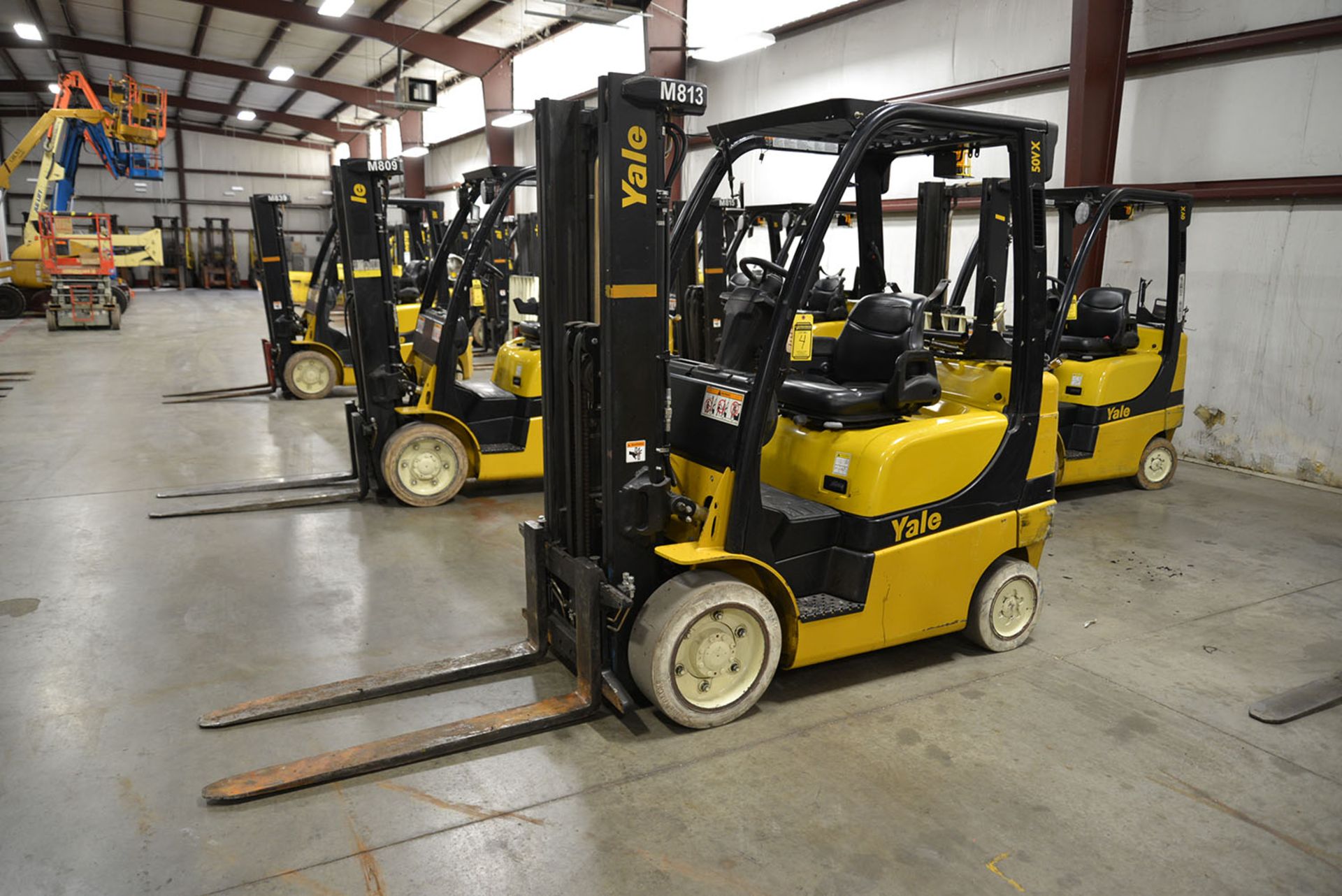 2008 YALE 5,000-lb. Capacity Forklift, Model GLC050VXNV, S/N A910V13922F, LPG, Solid Non-Marking