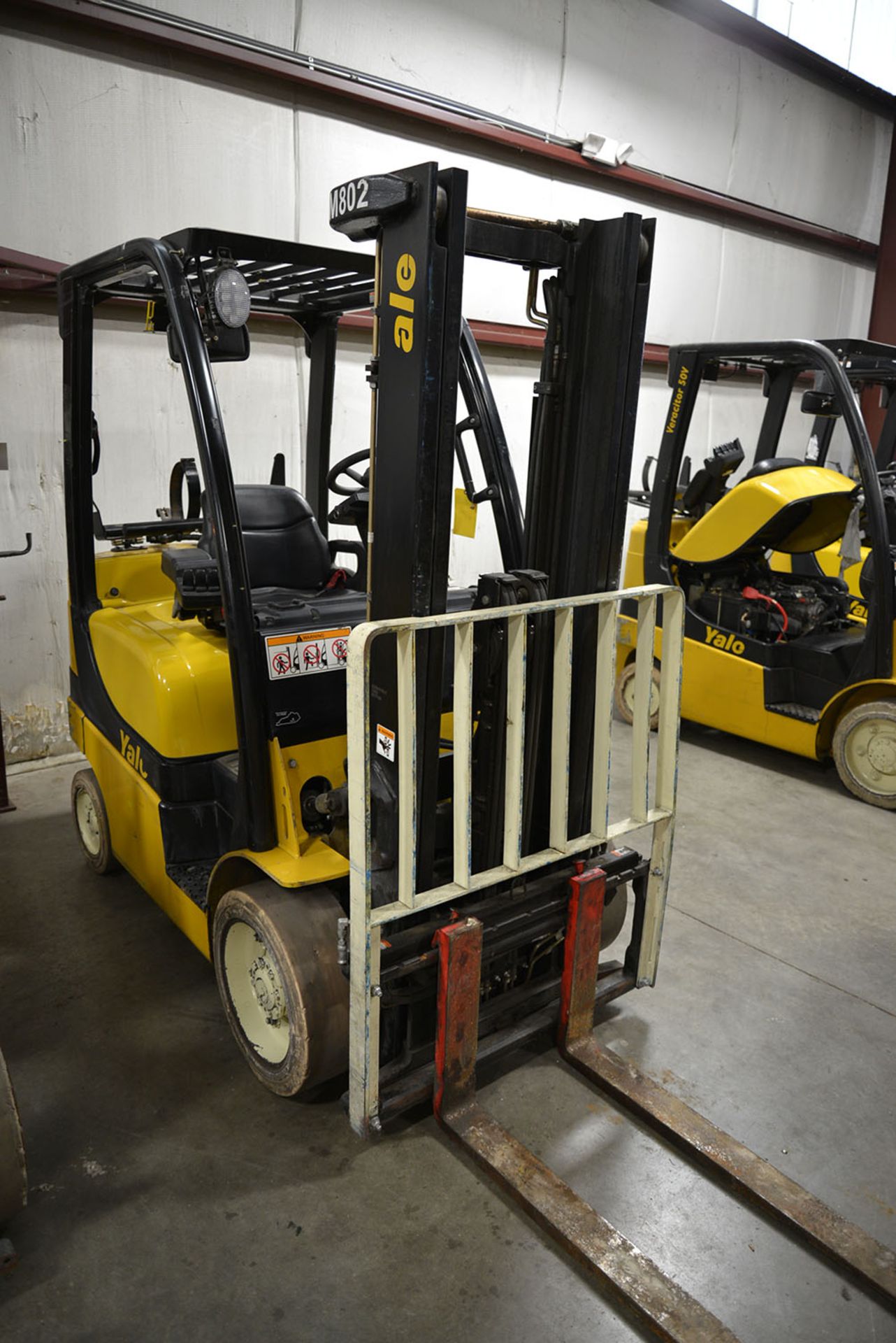 2008 YALE 5,000-lb. Capacity Forklift, Model GLC050VXNV, S/N A910V13935F, LPG, Solid Non-Marking - Image 4 of 7