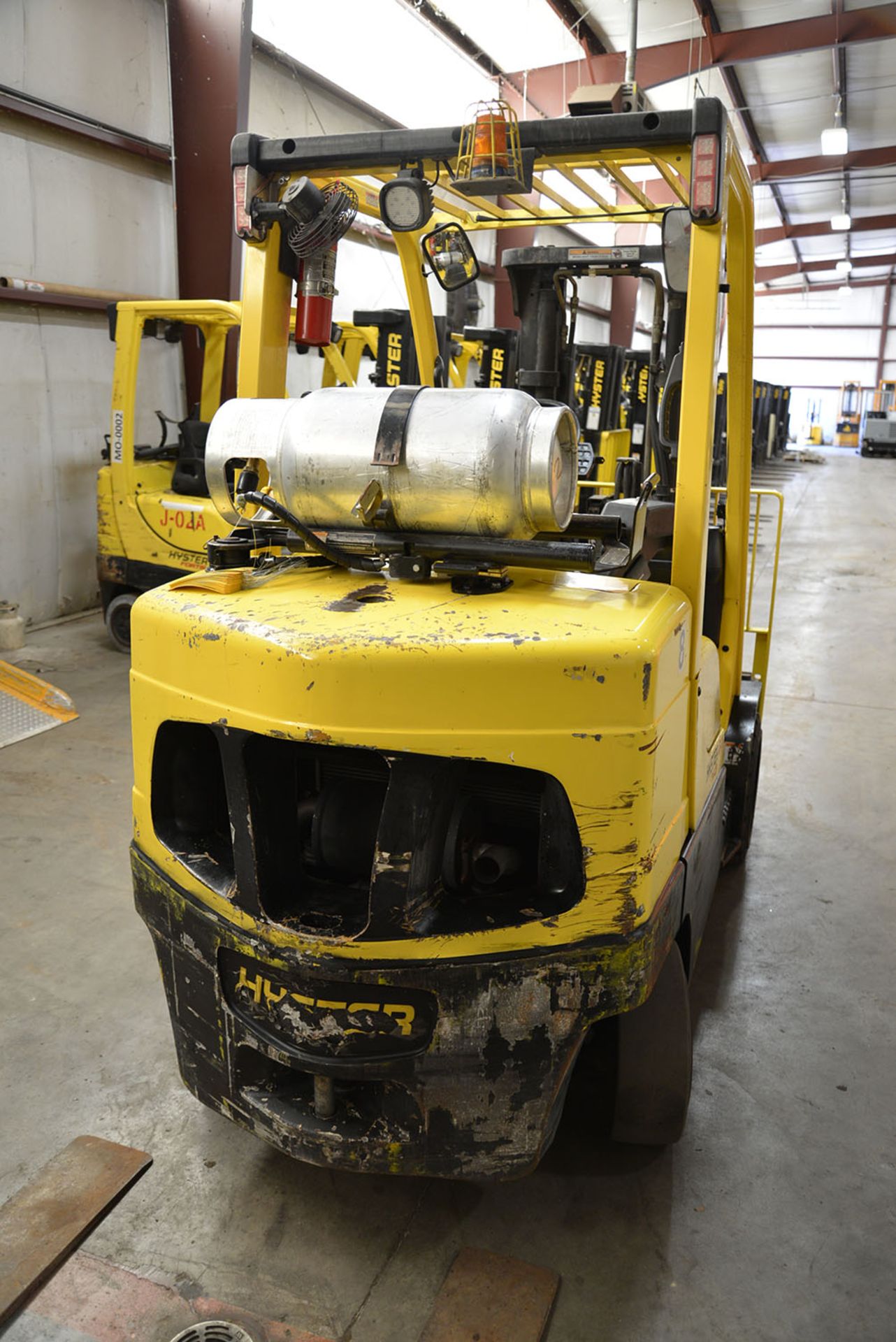 2009 HYSTER 8,000-lb. Capacity Forklift, Model S80FT, S/N G004V04484G, LPG, Lever Shift, Treaded - Image 4 of 6