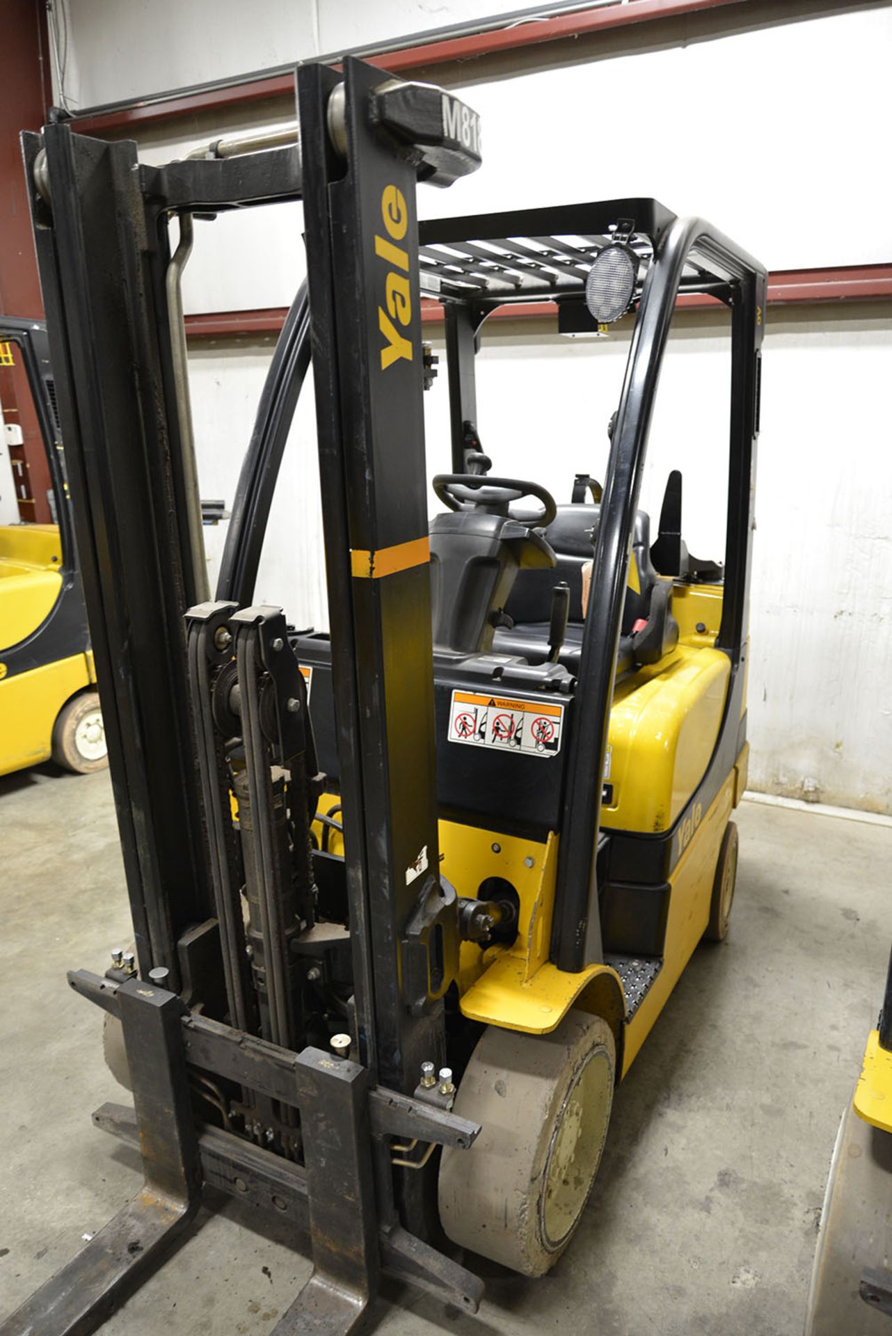 2008 YALE 5,000-lb. Capacity Forklift, Model GLC050VXNV, S/N A910V13956F, LPG, Solid Non-Marking - Image 3 of 6