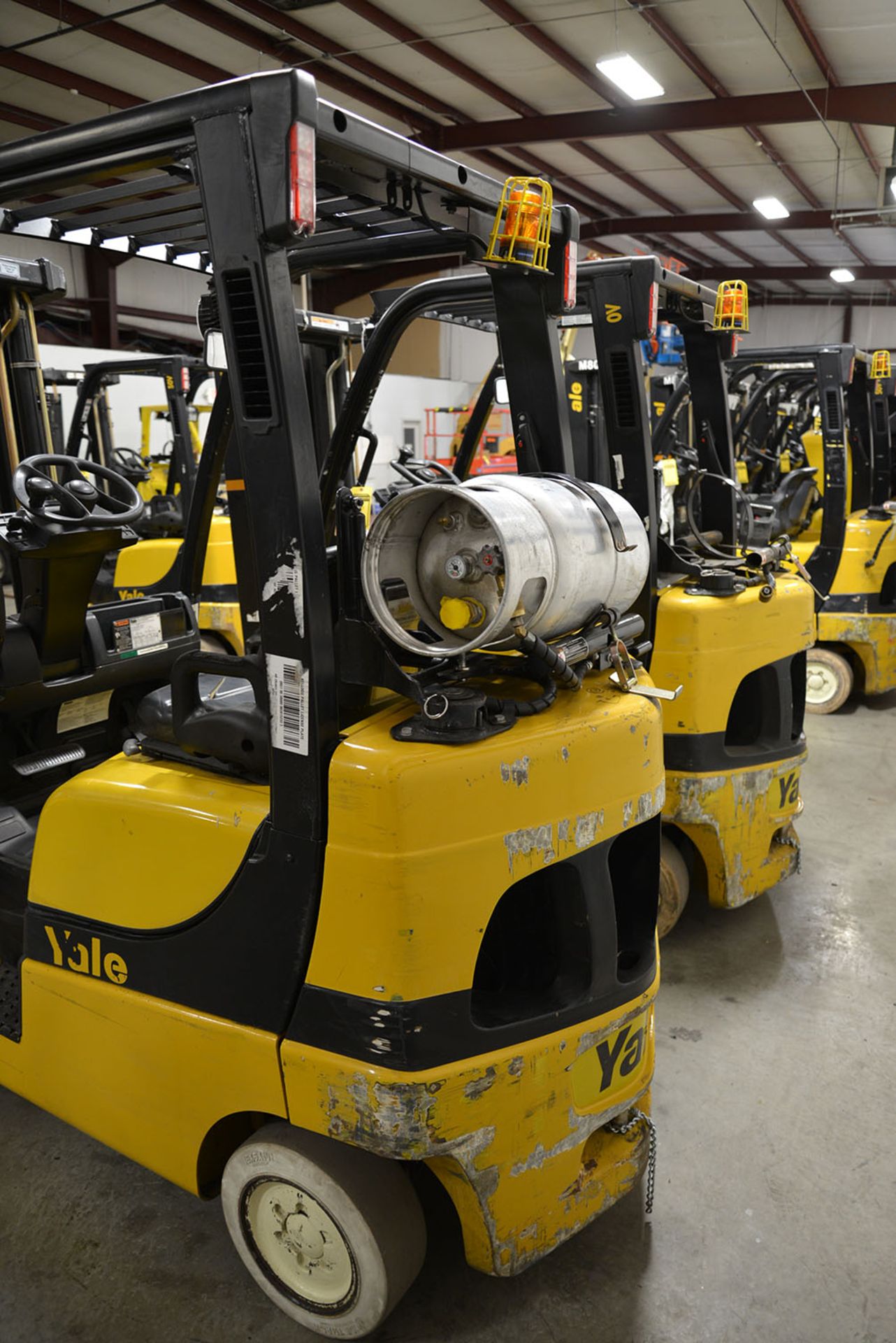 2008 YALE 5,000-lb. Capacity Forklift, Model GLC050VXNV, S/N A910V13934F, LPG, Solid Non-Marking - Image 4 of 6