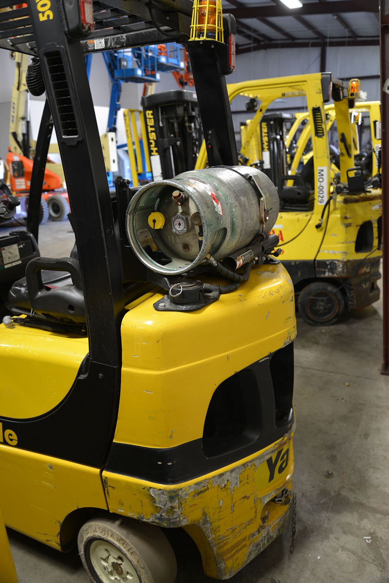 2008 YALE 5,000-lb. Capacity Forklift, Model GLC050VXNV, S/N A910V13927F, LPG, Solid Non-Marking - Image 3 of 6