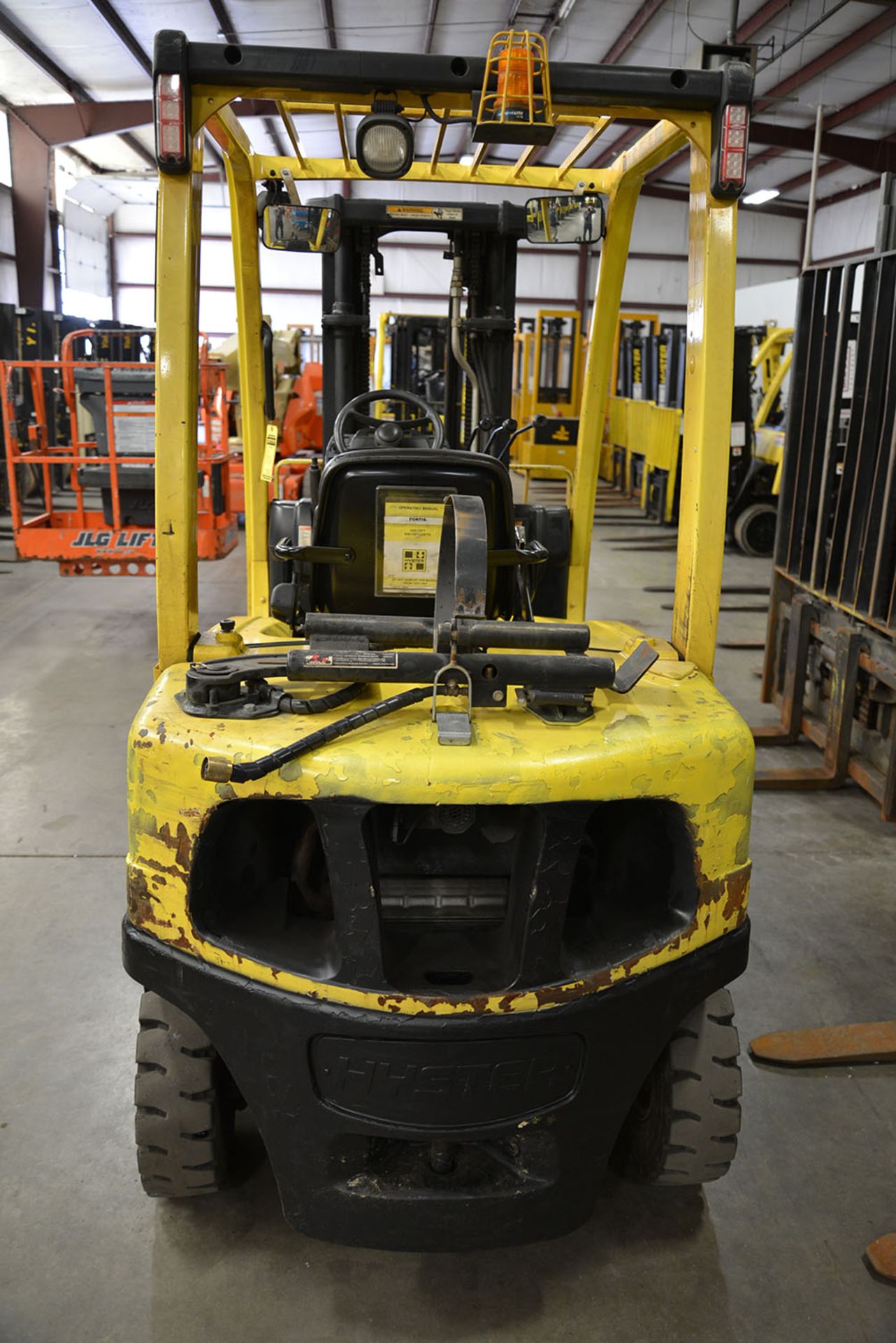 2008 HYSTER 5,000-lb. Capacity Forklift, Model H50FT, LPG, Lever Shift, Pneumatic Tires, 3-Stage - Image 4 of 7