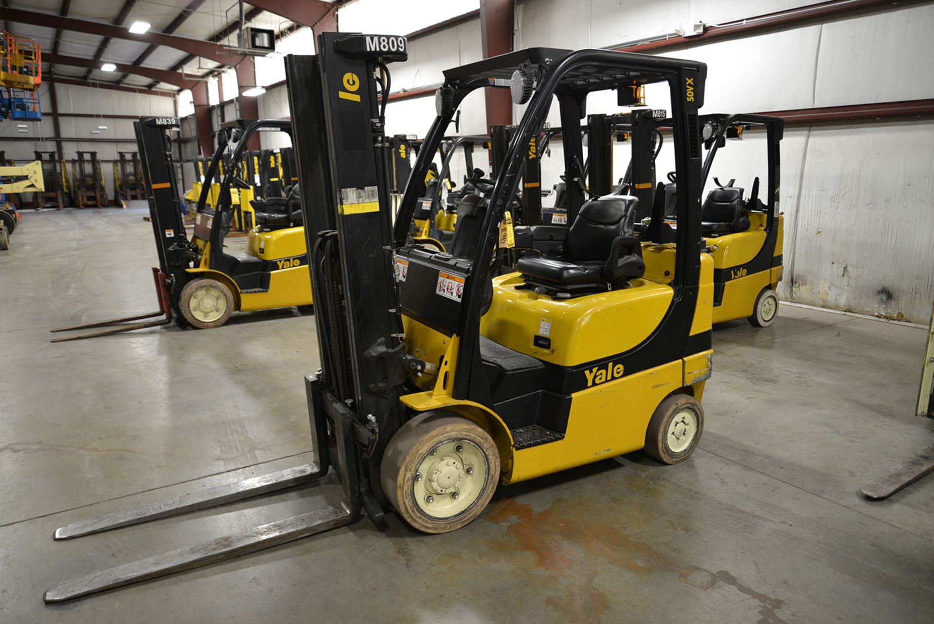 2008 YALE 5,000-lb. Capacity Forklift, Model GLC050VXNV, S/N A910V13921F, LPG, Solid Non-Marking