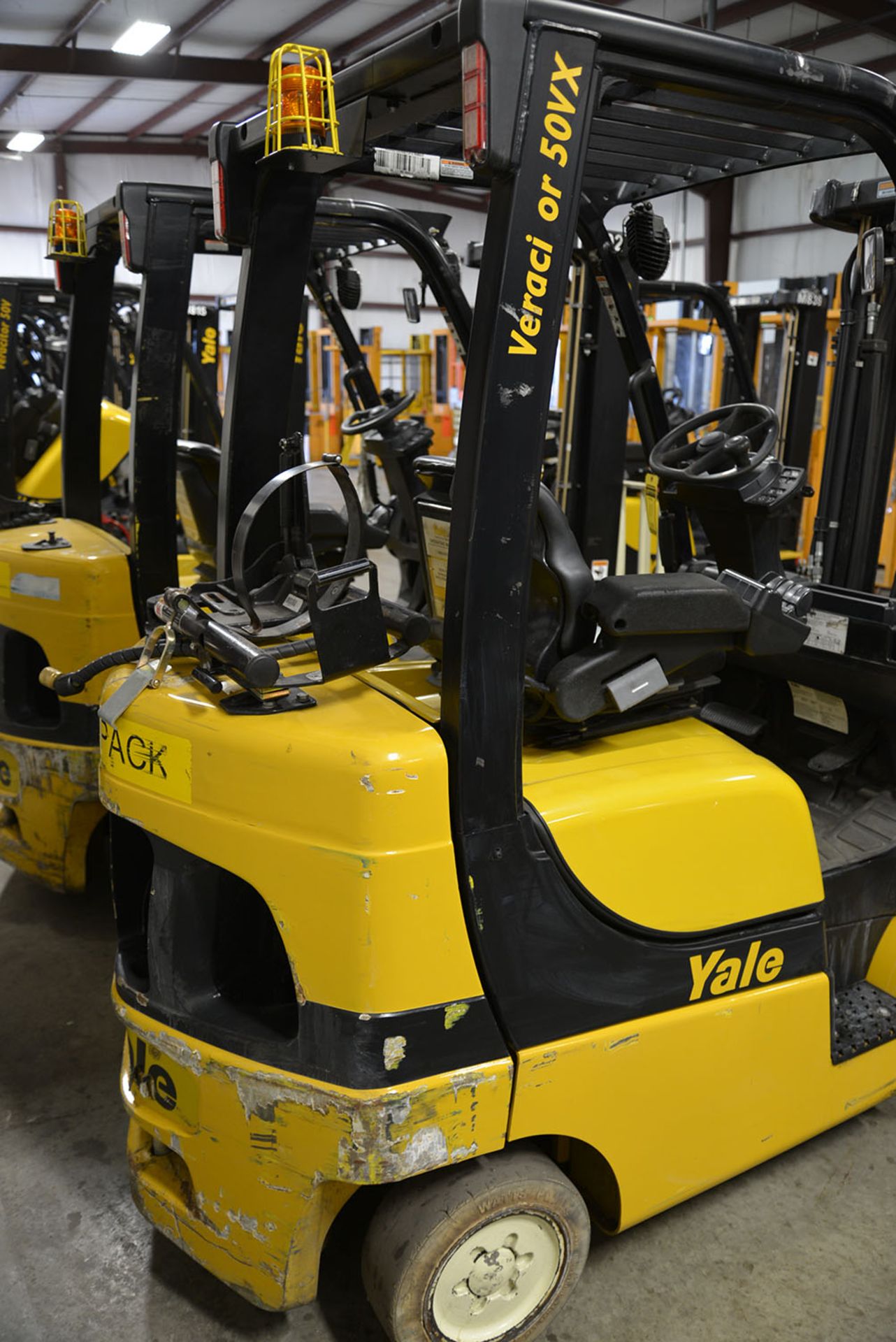 2008 YALE 5,000-lb. Capacity Forklift, Model GLC050VXNV, S/N A910V13919F, LPG, Solid Non-Marking - Image 4 of 6