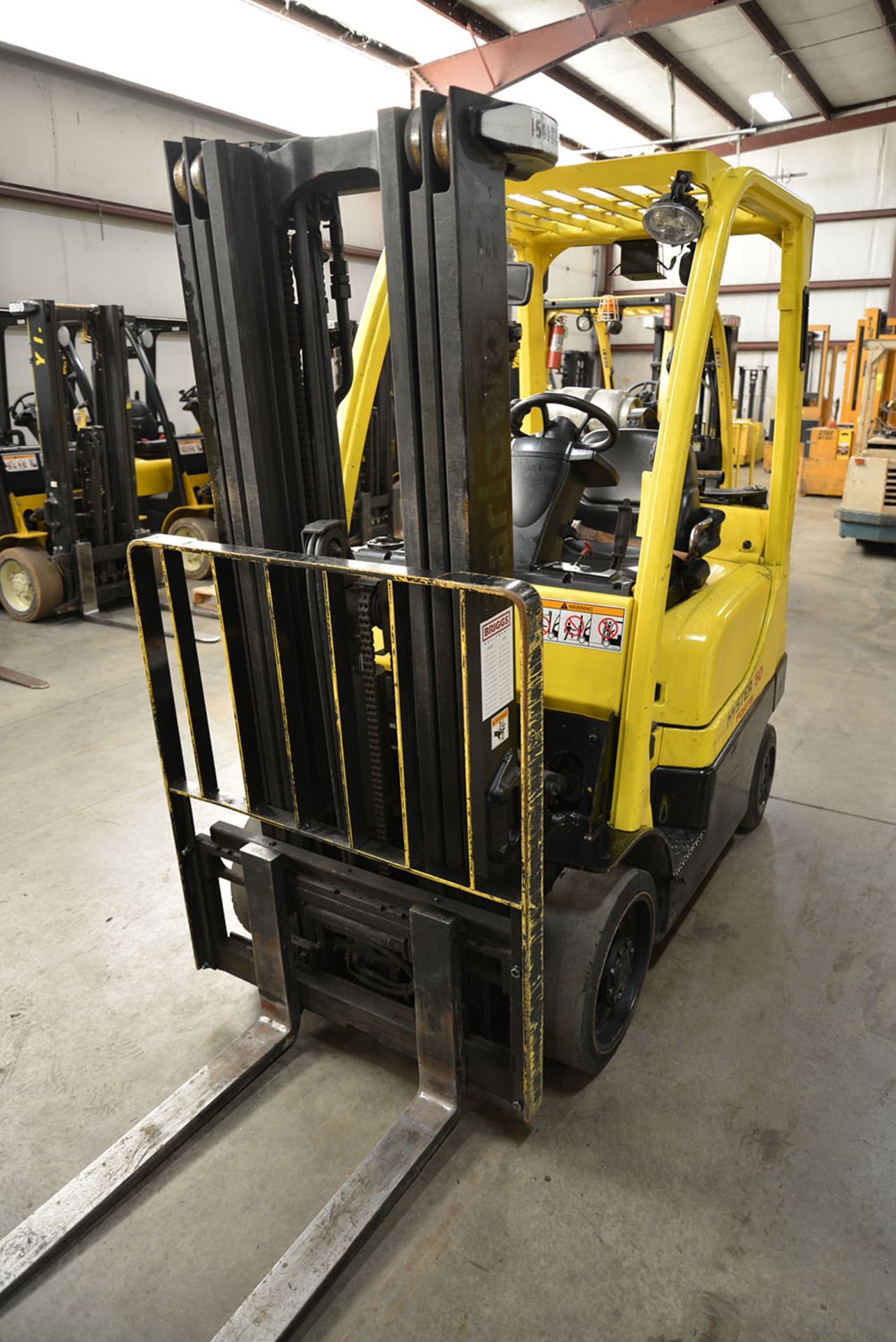 2005 HYSTER 5,000-lb. Capacity Forklift, Model S50FT, S/N F187V04119C, LPG, Monotrol, Solid Tires, - Image 2 of 6