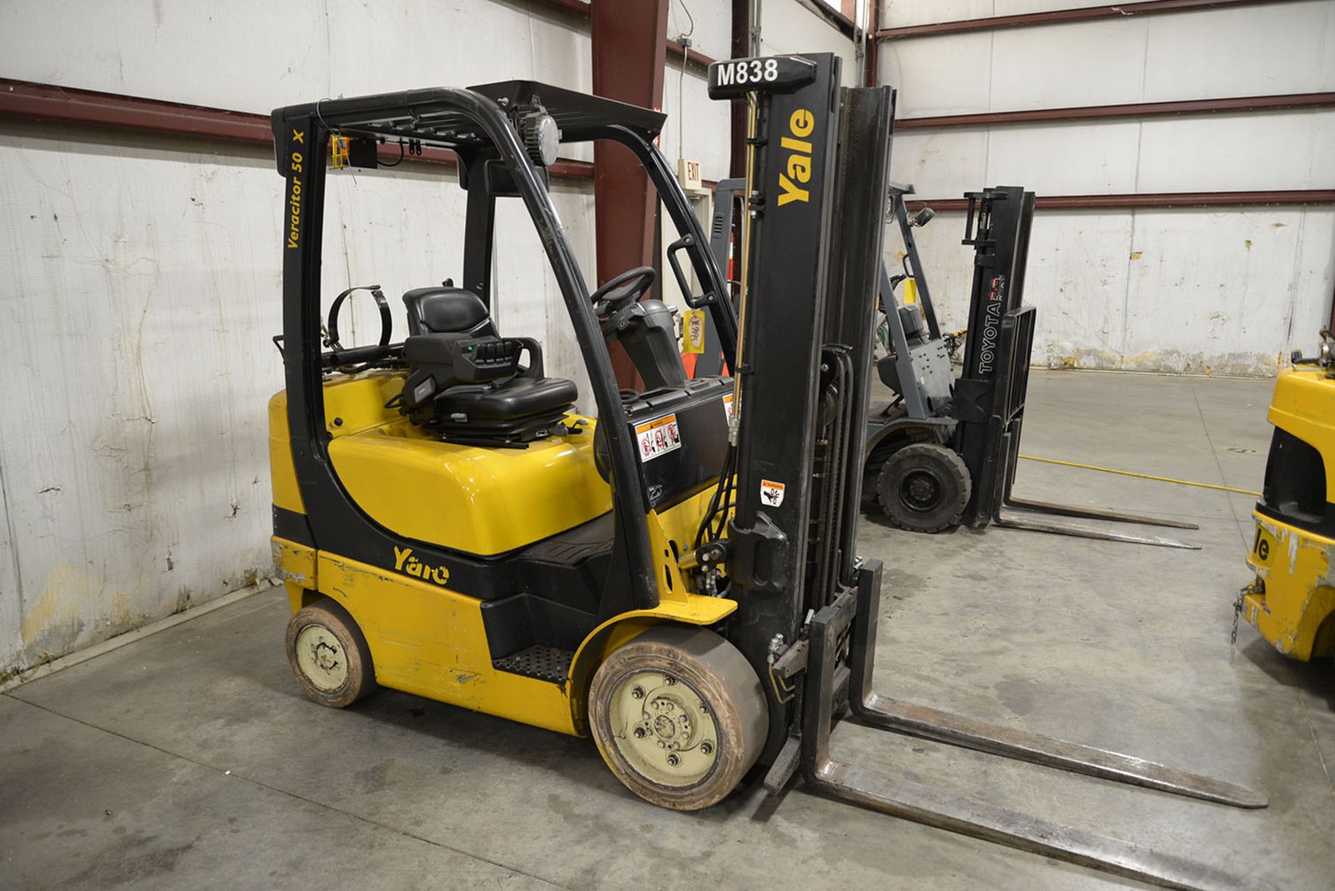 2008 YALE 5,000-lb. Capacity Forklift, Model GLC050VXNV, S/N A910V13929F, LPG, Solid Non-Marking - Image 2 of 6