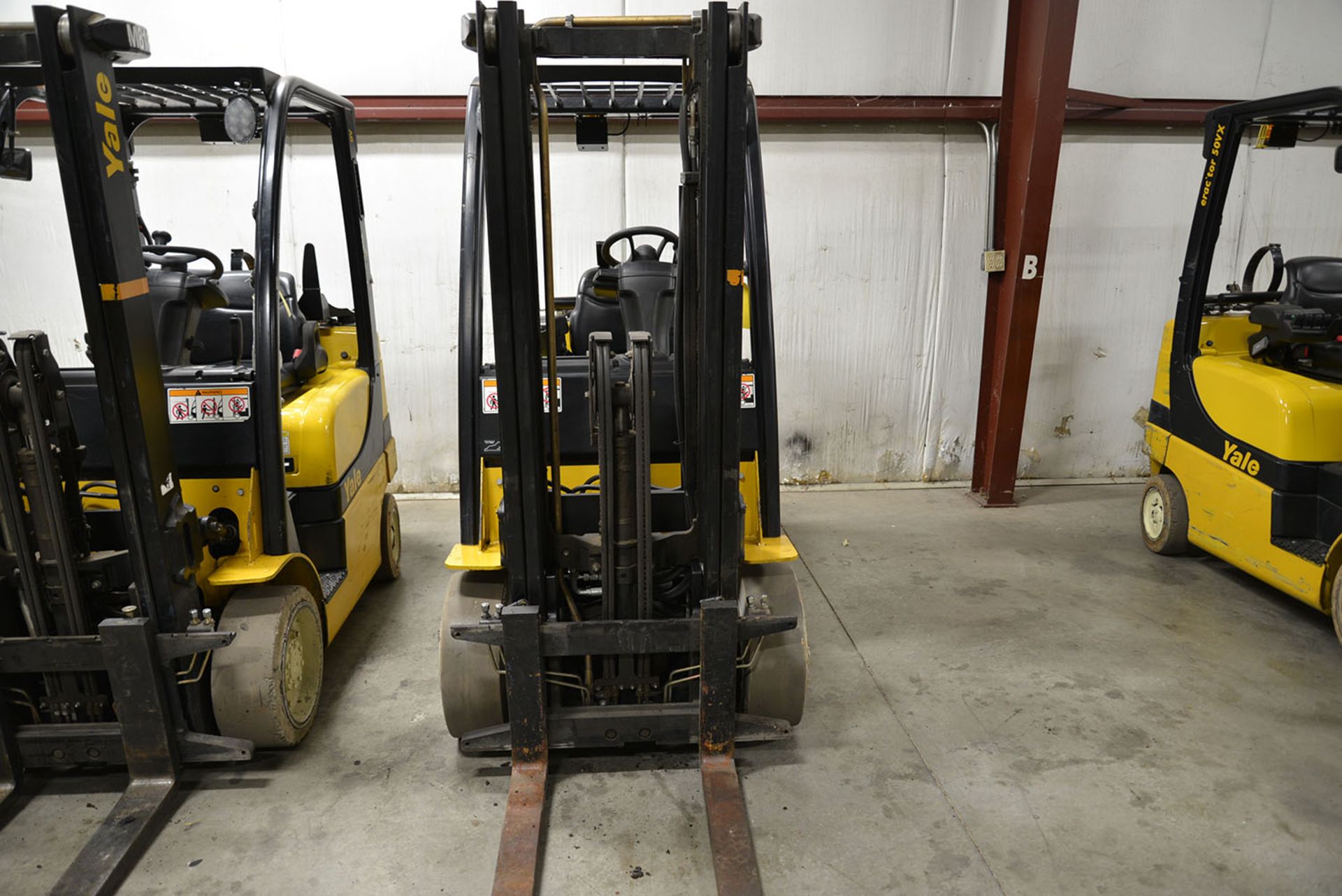 2008 YALE 5,000-lb. Capacity Forklift, Model GLC050VXNV, S/N A910V13934F, LPG, Solid Non-Marking - Image 2 of 6