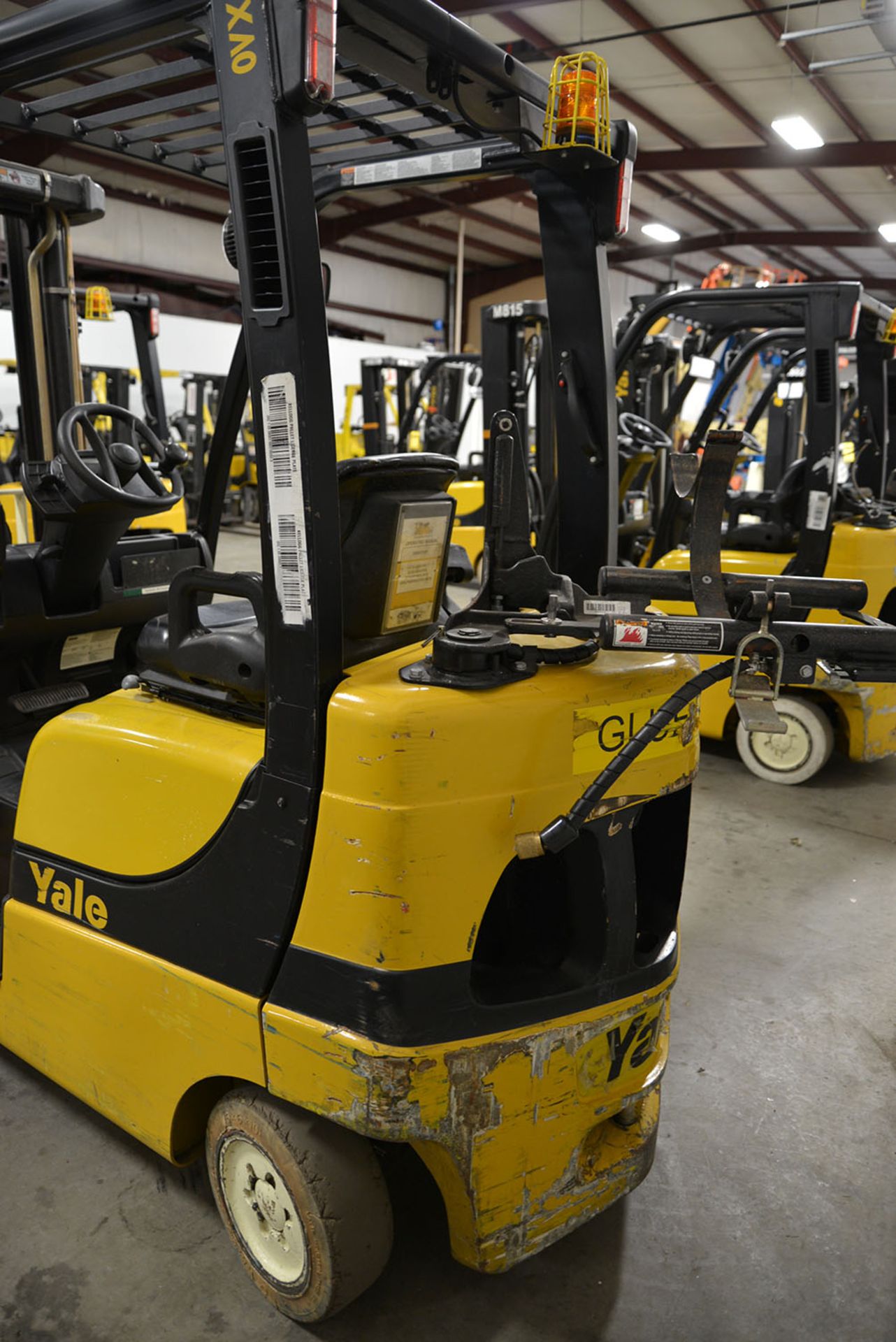2008 YALE 5,000-lb. Capacity Forklift, Model GLC050VXNV, S/N NA, LPG, Solid Non-Marking Tires, 2- - Image 5 of 7