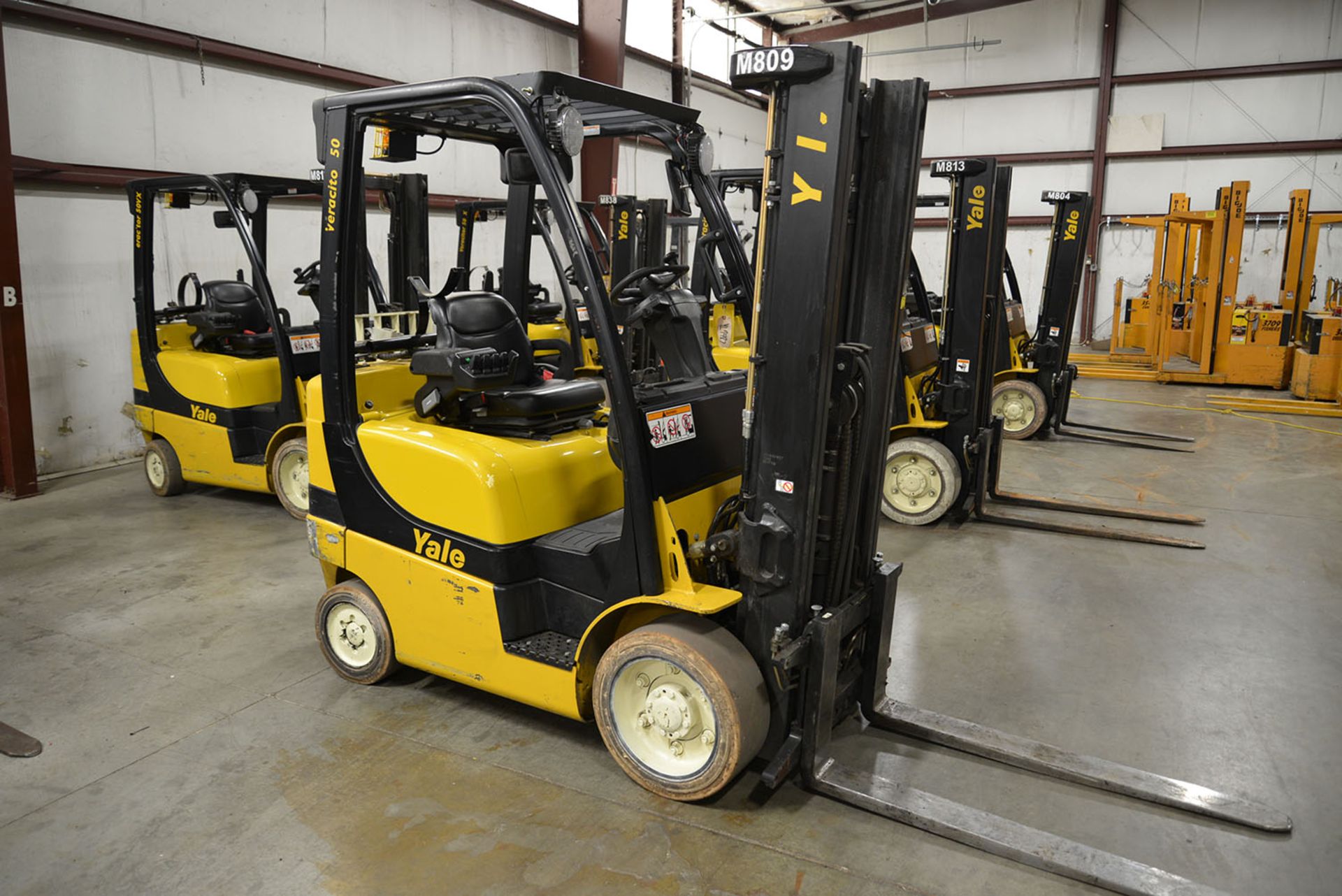 2008 YALE 5,000-lb. Capacity Forklift, Model GLC050VXNV, S/N A910V13921F, LPG, Solid Non-Marking - Image 2 of 6