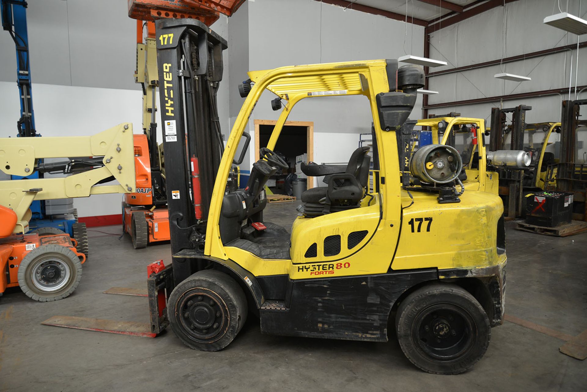 2011 HYSTER 8,000-lb. Capacity Forklift, Model H80FT, S/N P005V04414J, LPG, Monotrol, Pneumatic