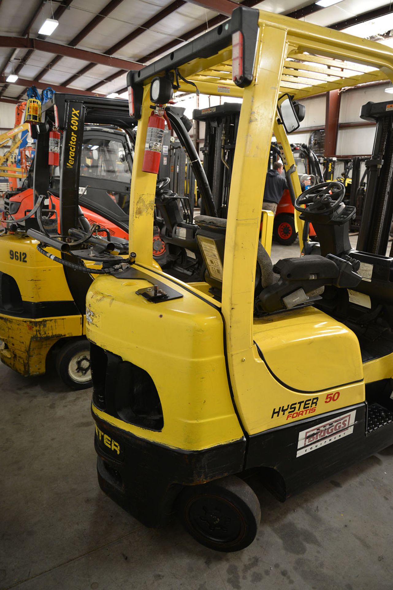 2005 HYSTER 5,000-lb. Capacity Forklift, Model S50FT, S/N F187V02214C, LPG, Lever Shift, Solid - Image 4 of 5