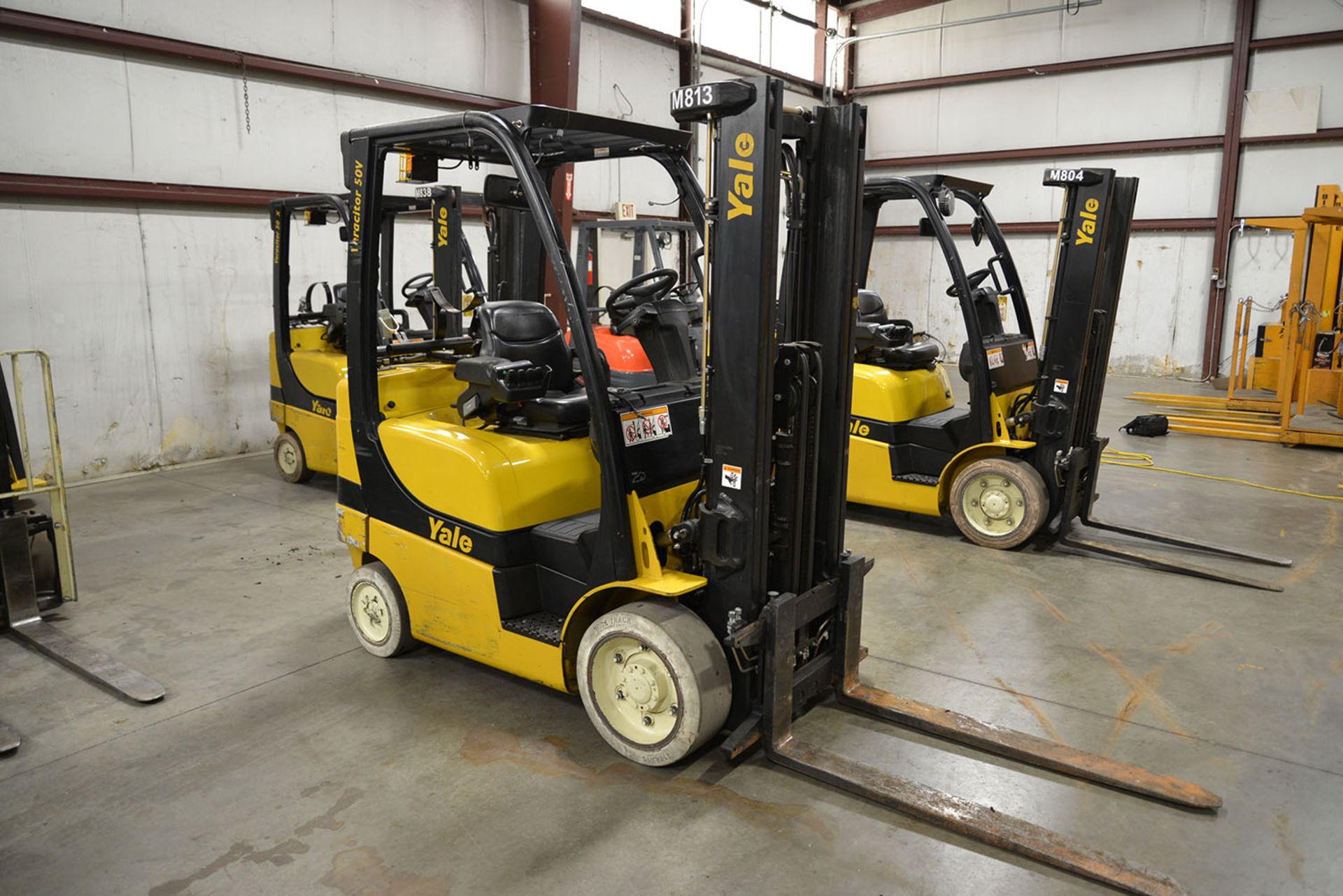 2008 YALE 5,000-lb. Capacity Forklift, Model GLC050VXNV, S/N A910V13922F, LPG, Solid Non-Marking - Image 2 of 6