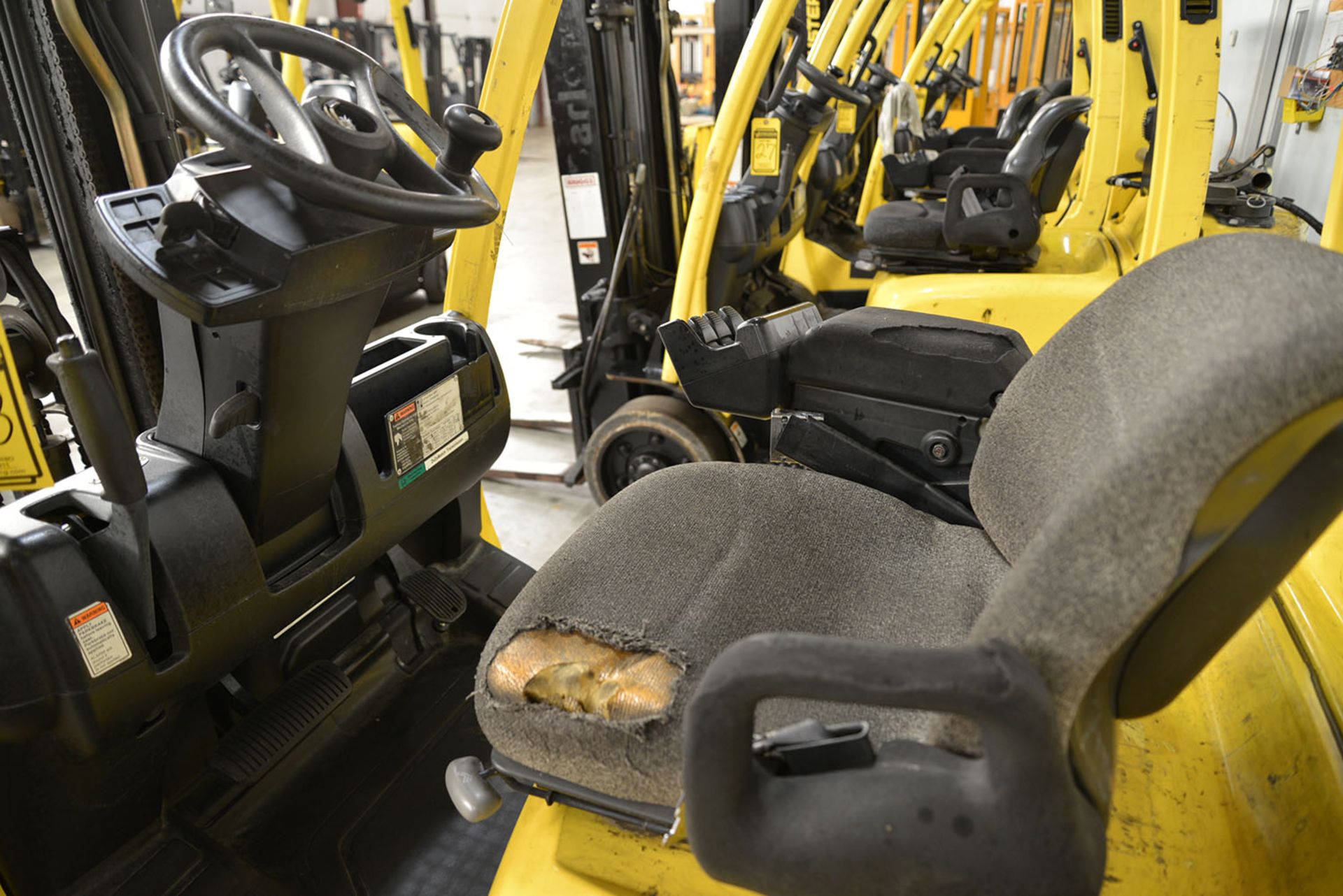 2005 HYSTER 5,000-lb. Capacity Forklift, Model S50FT, S/N F187V02214C, LPG, Lever Shift, Solid - Image 5 of 5