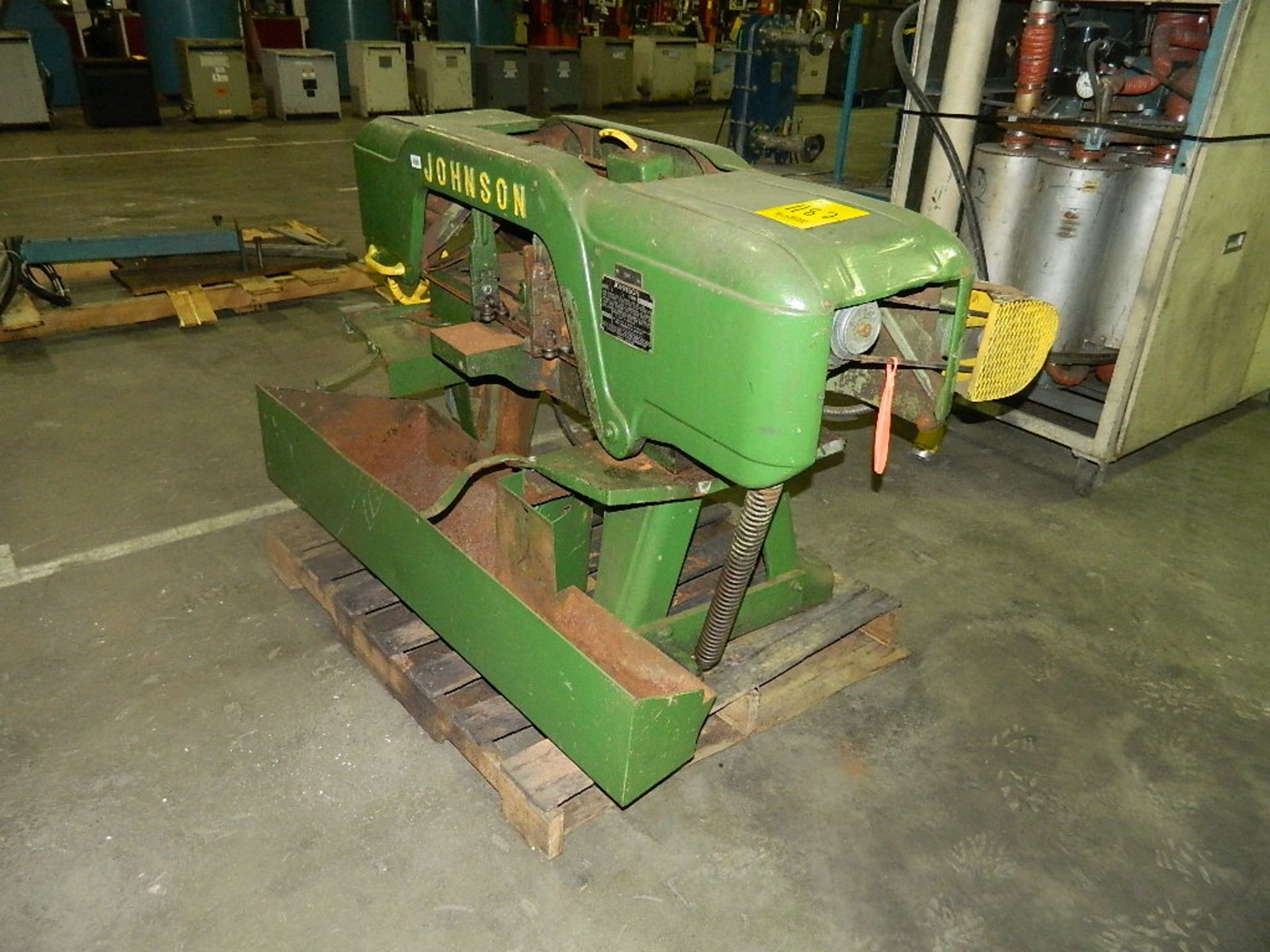 JOHNSON HORIZONTAL BAND SAW, MODEL J, S/N J14708