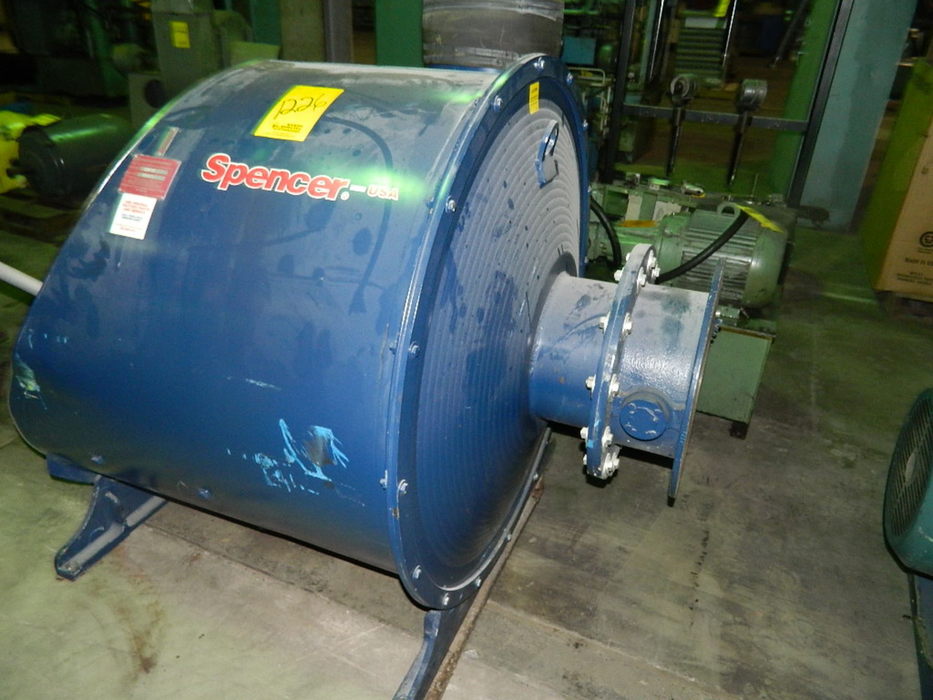 SPENCER CENTRIFUGAL BLOWER, MODEL 3060H, S/N 281431