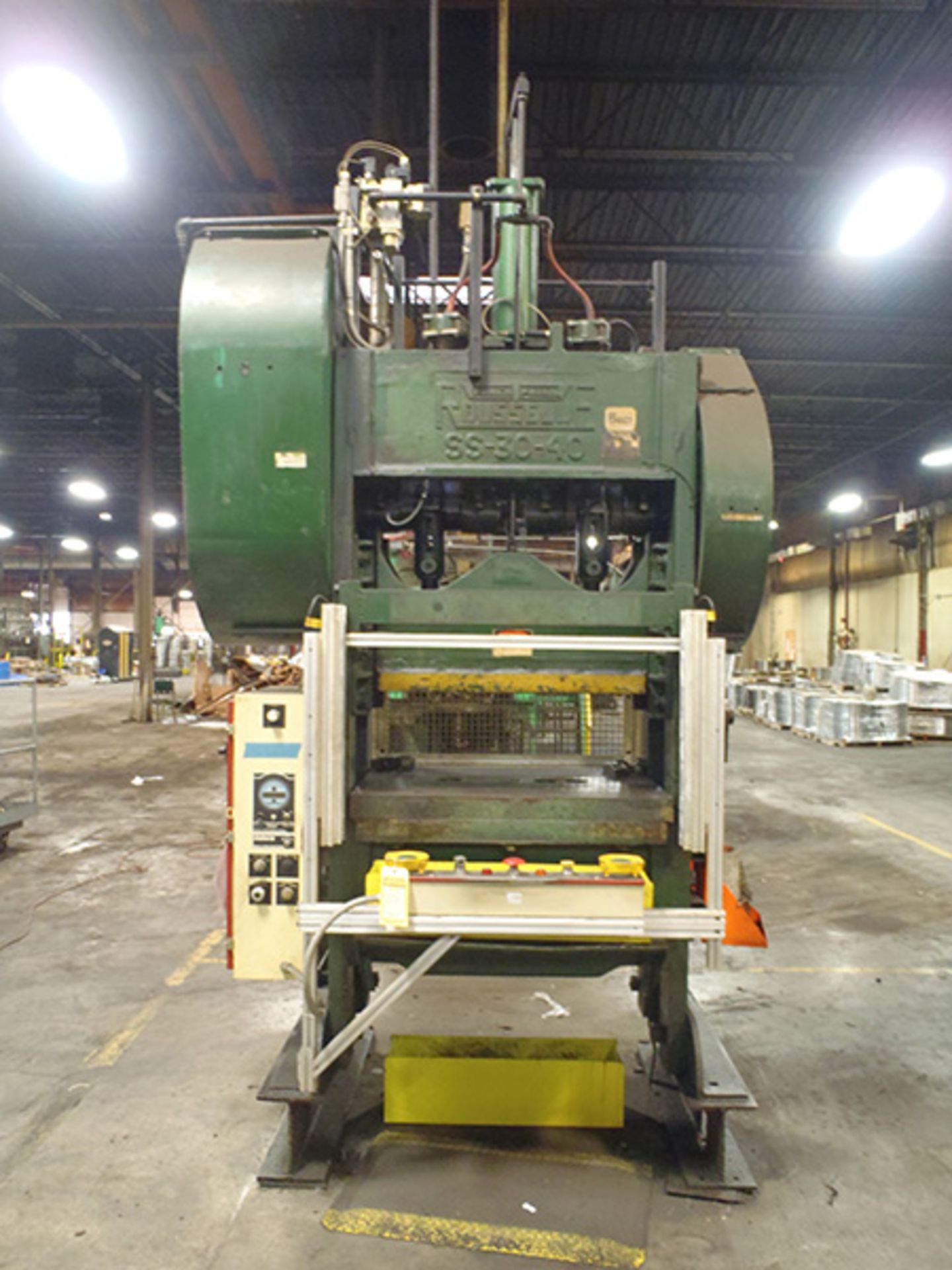 ROUSSELLE 100-TON PUNCH PRESS, MODEL 10S40, S/N 21011 (RIGGING FEE $700.)