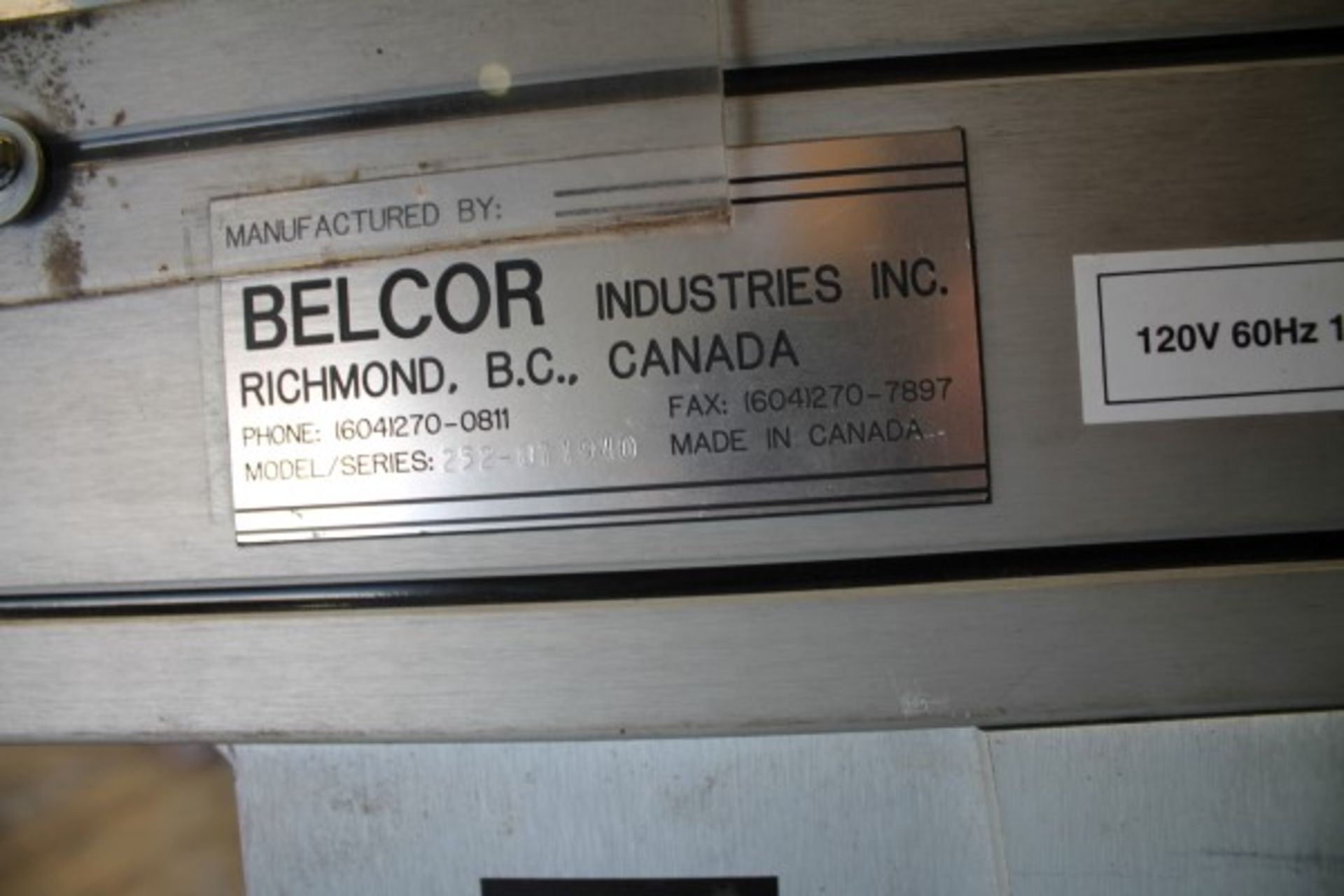 Belcor Fully Automatic Case Sealer, M# 252, S/N 071940, W/ Digital Counter System | Loading Fee: $ - Image 2 of 2