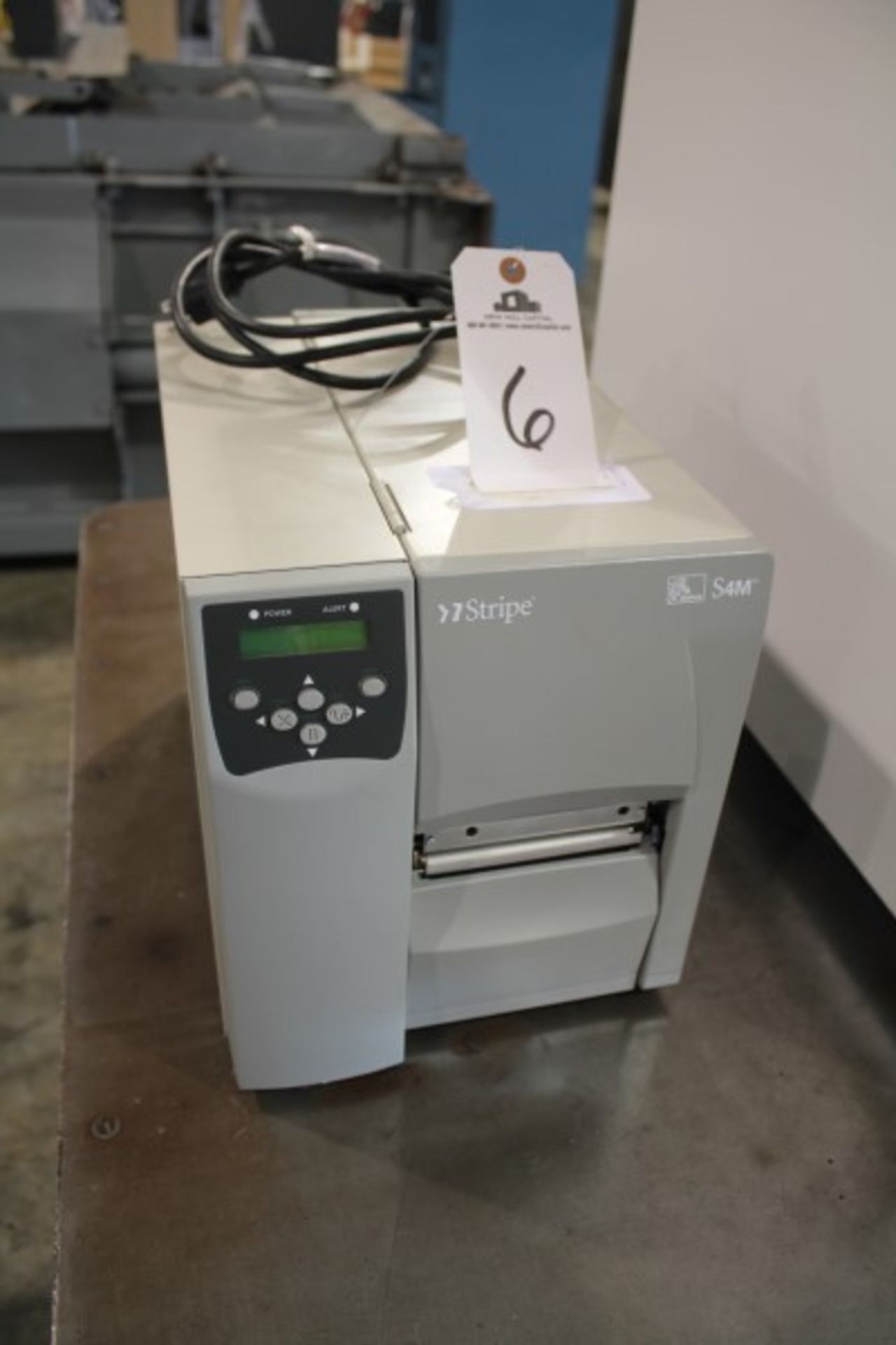 Zebra Label Printer, M# S4M, S/N 03C080280 | Loading Fee: $5