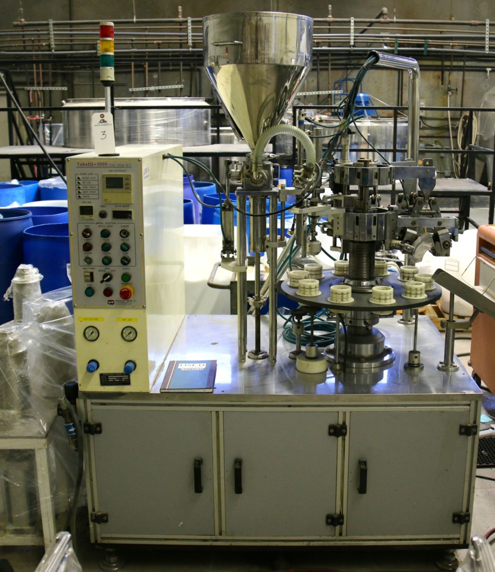 Woojung Tubefil-1000 Automatic Hot Air 10-Station Tube Filler