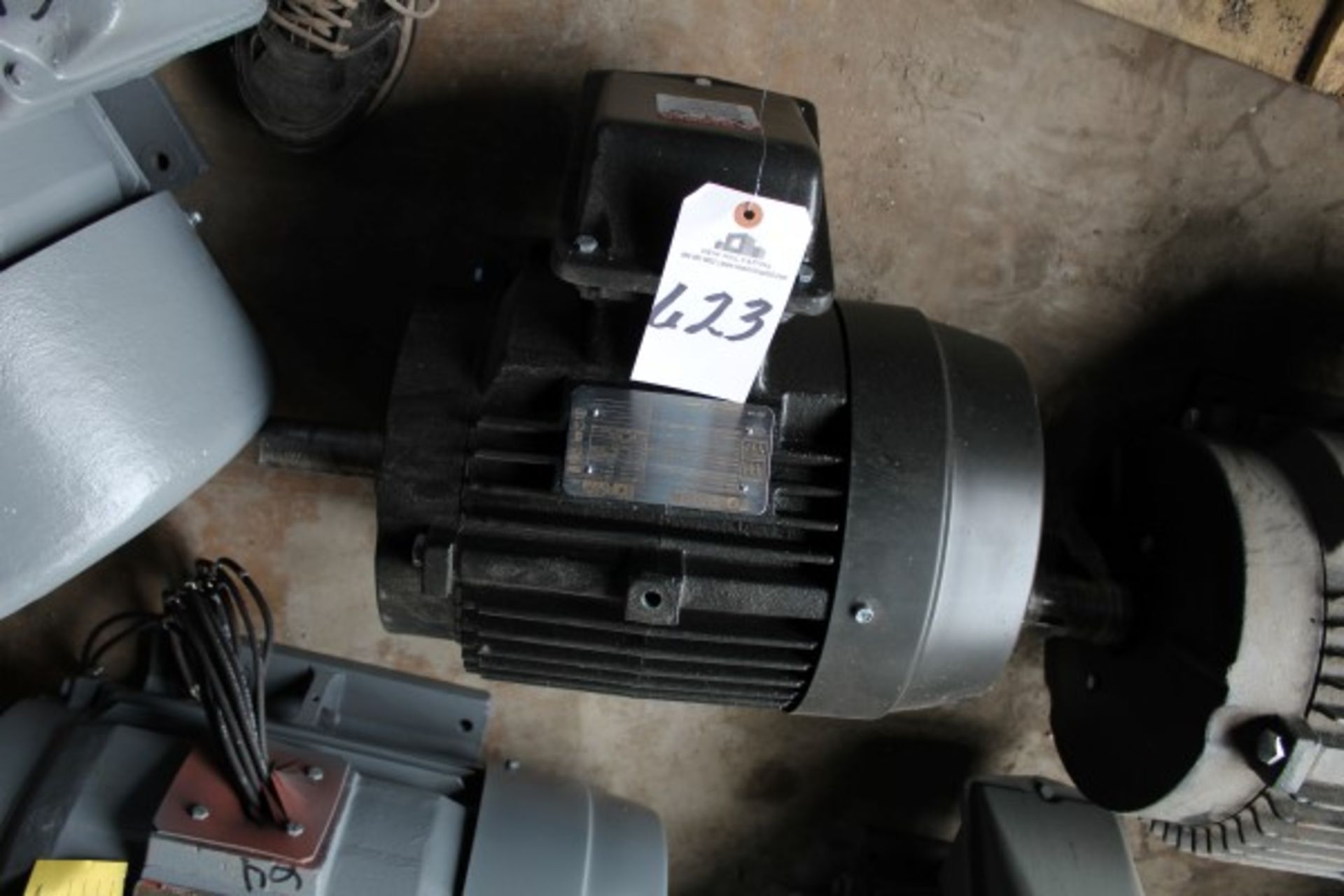 SUBJECT TO BULK BID OF LOT 607A: Toshiba Electric Motor, 10 HP, 215T Frame, 1760 RPM