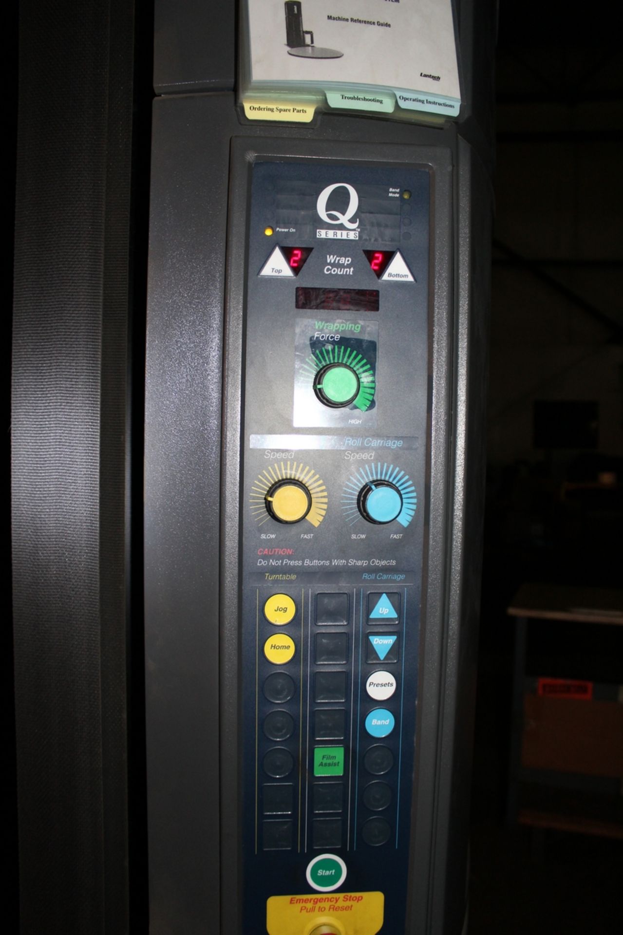 Lantech Q Series Pallet Wrapper, S/N QM011729, W/ Remote Digital Scale System | Rigging Fee: $750 - Image 2 of 4