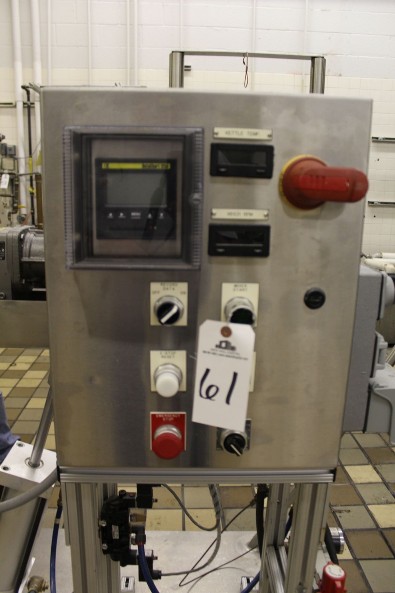2006 Lee Pilot Kettle Skid With Model 1D9MT Kettle With Scrape Surface Tilt Out Agitator & Controls - Image 2 of 4