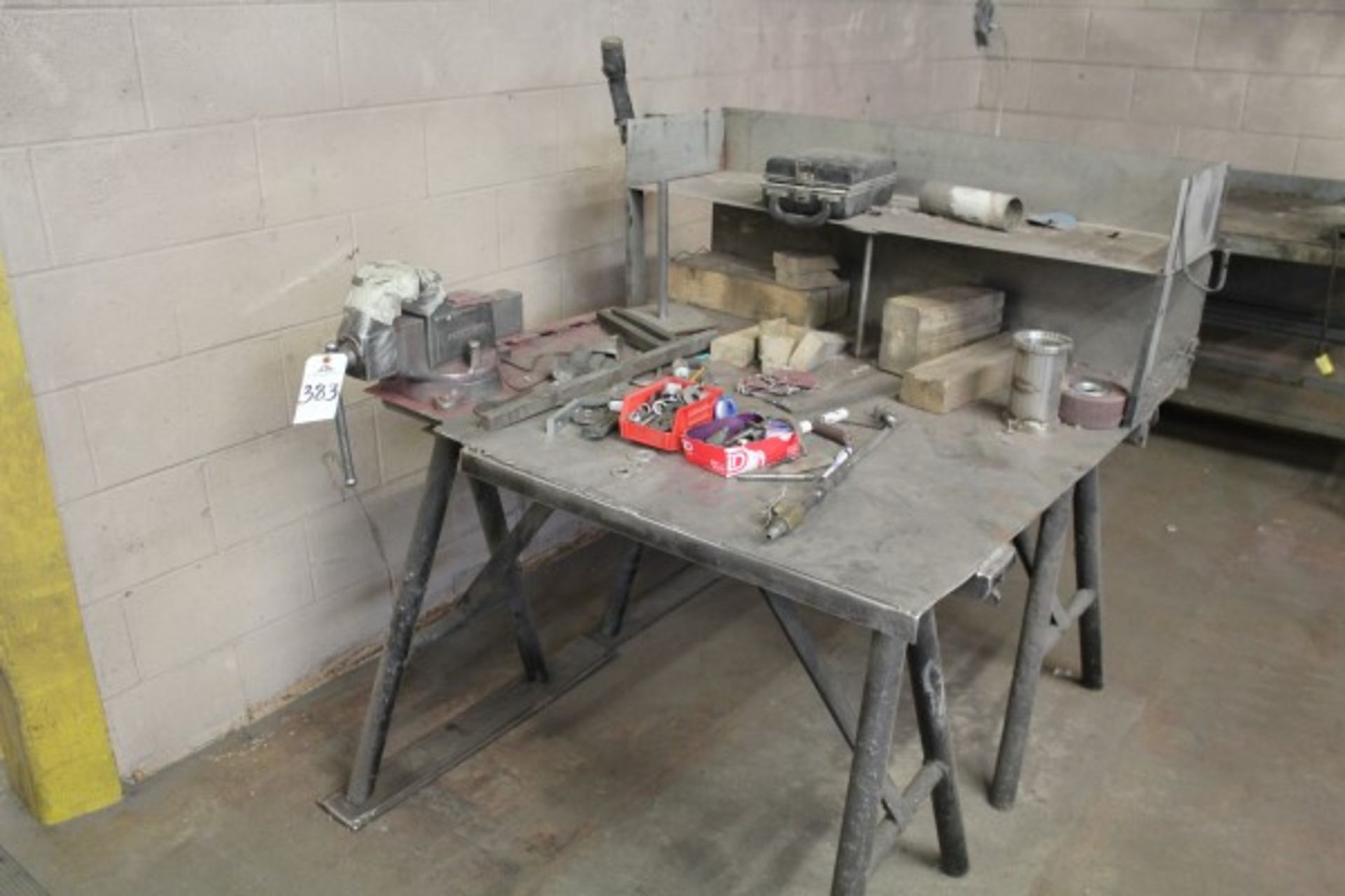 Work Bench, W/ Vise & Tooling