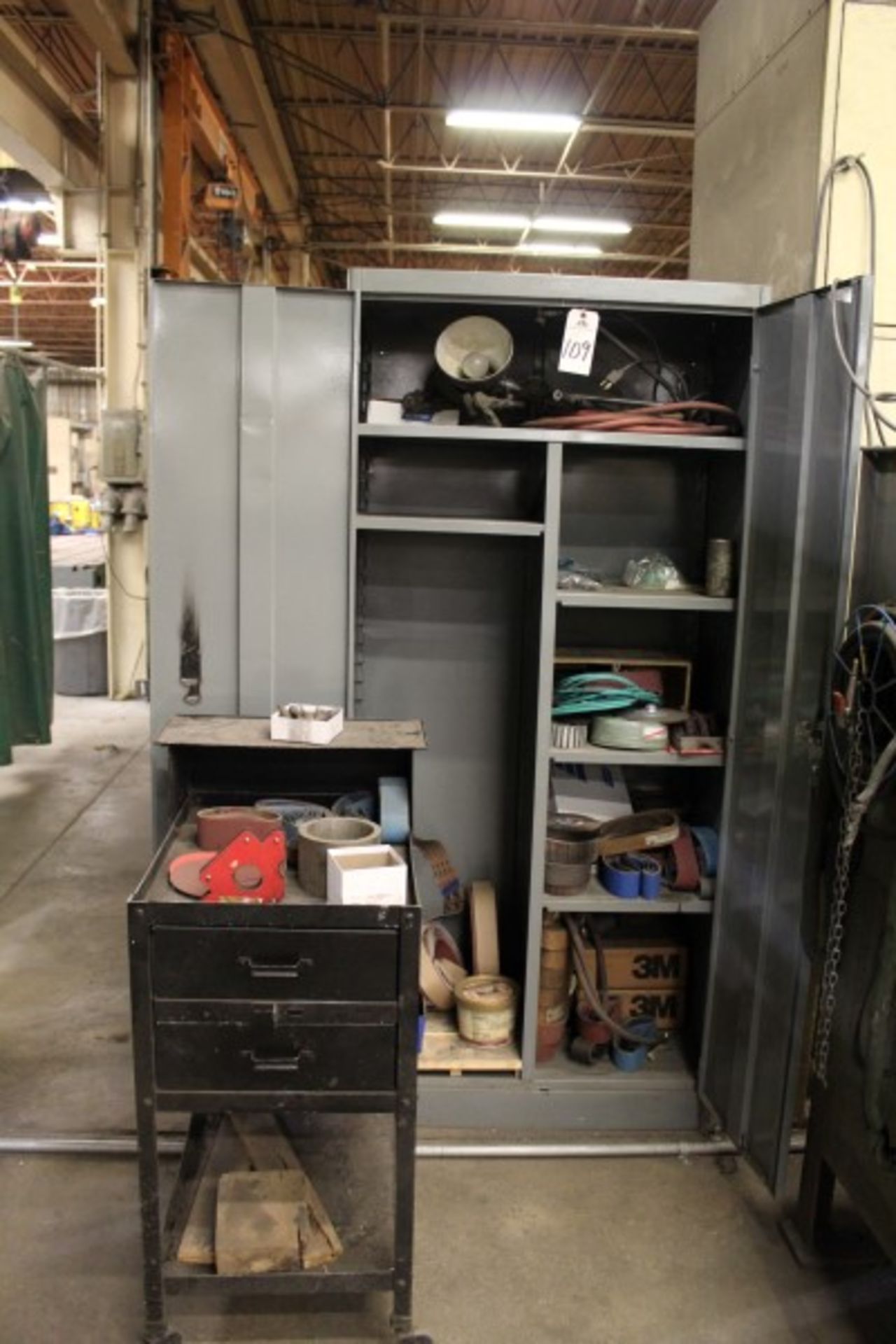 Lot of (2) Storage Cabinets, W/ Contents