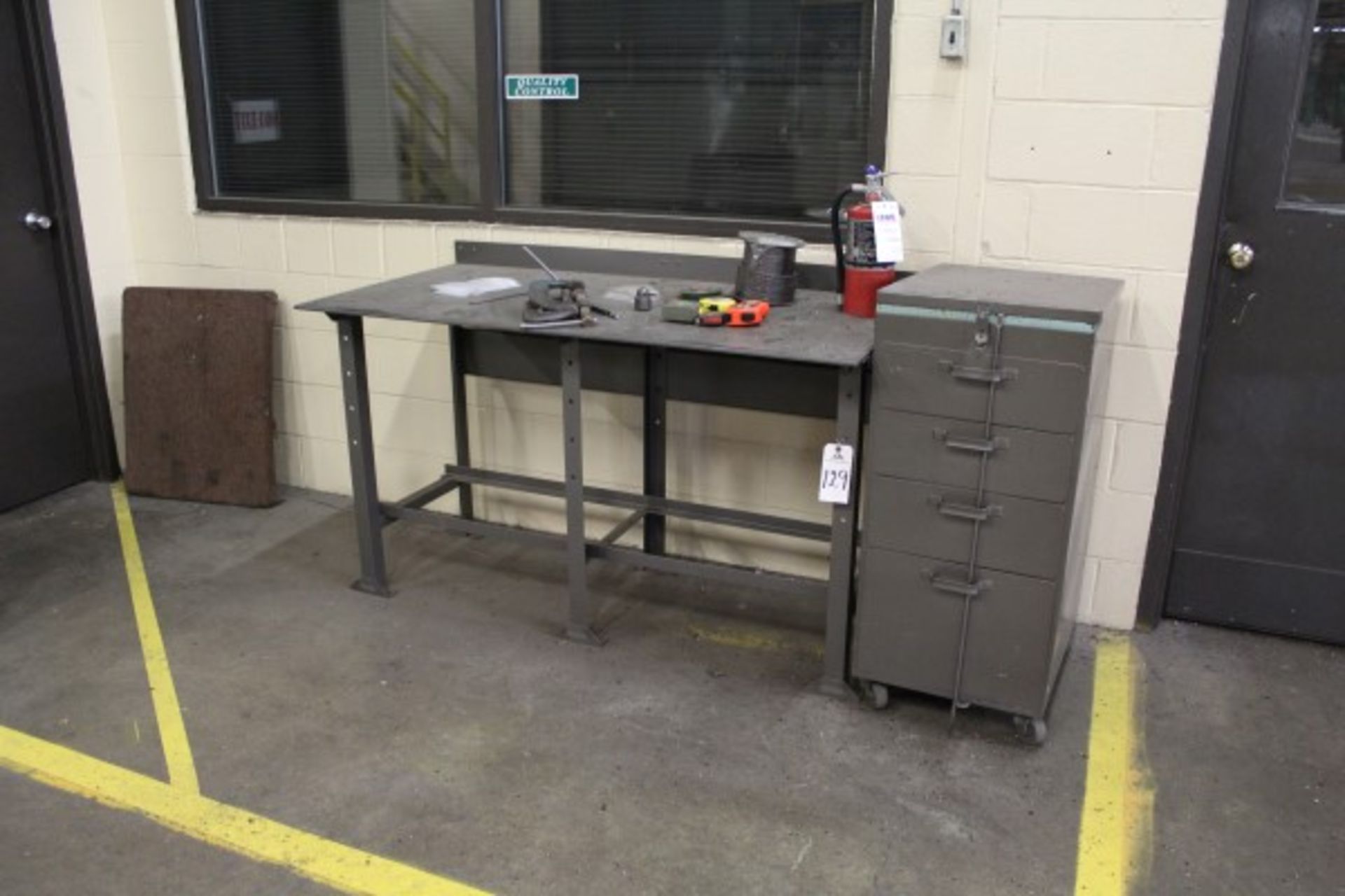 Work Bench, W/ Storage Cabinet