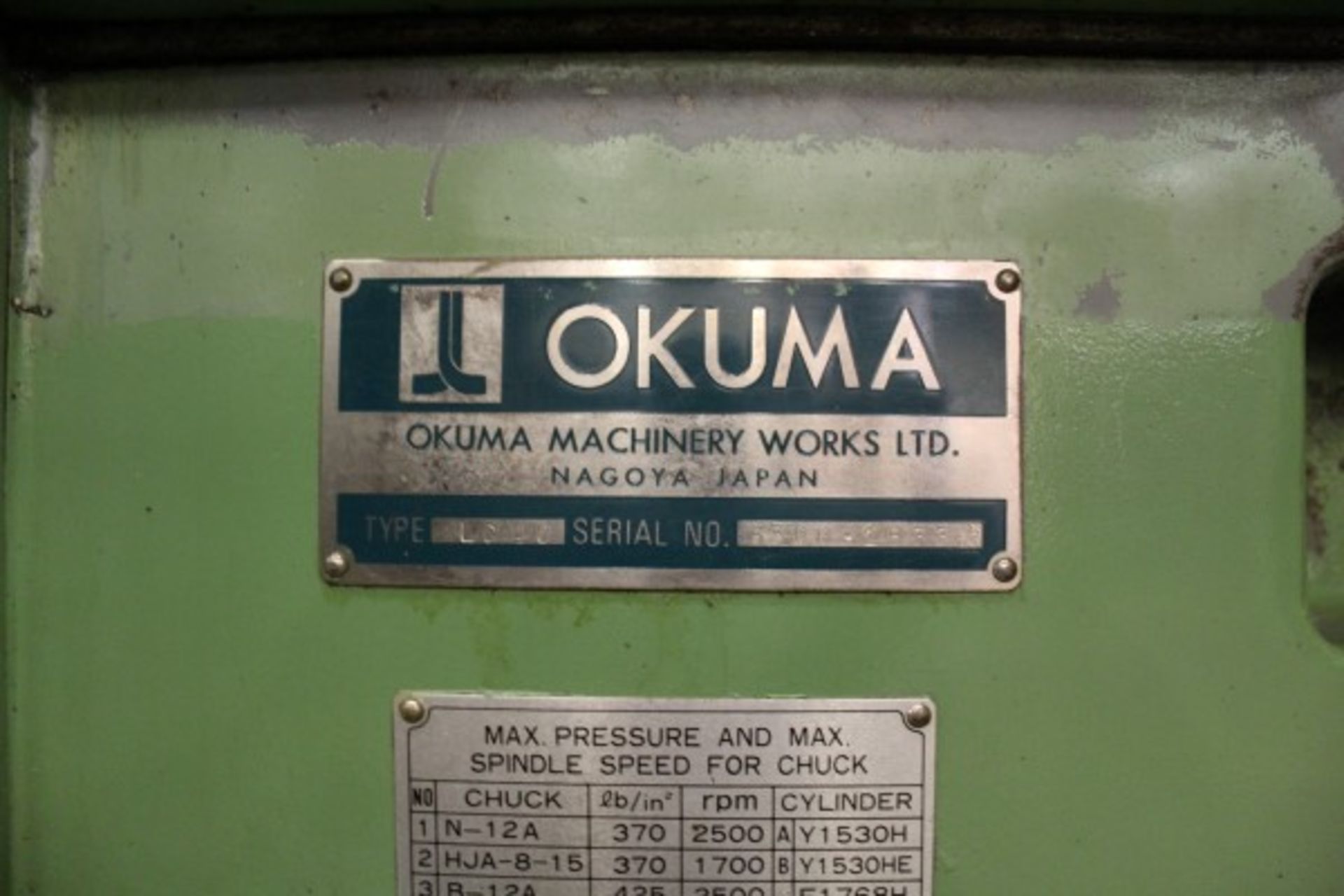 Okuma 4-Axis â�,��"Simulturnâ�,� Turning Center, M# LC-40-2ST, S/N 1633, OSP5000L-G CNC Controller, - Image 7 of 7