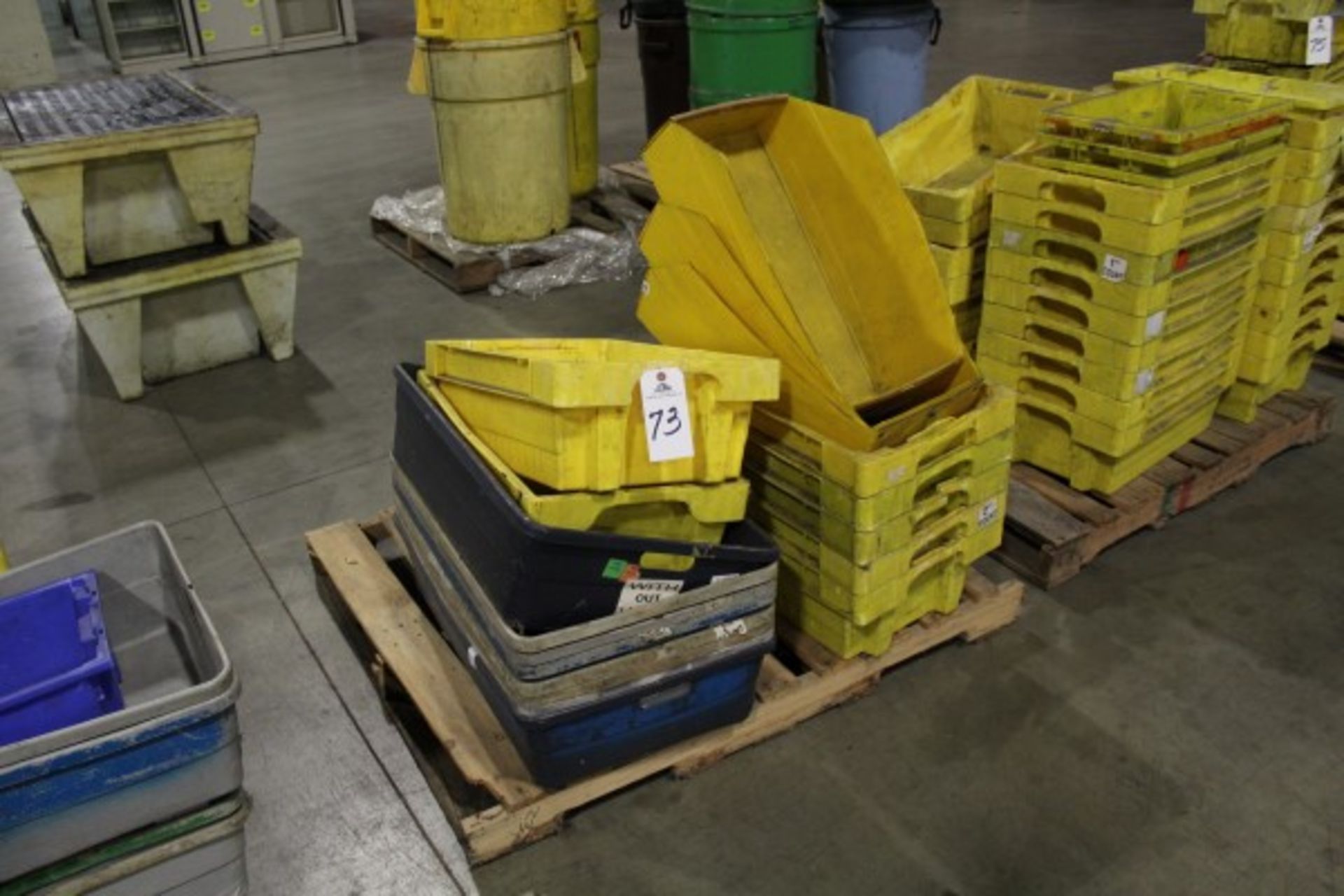 Lot of Plastic Storage Bins