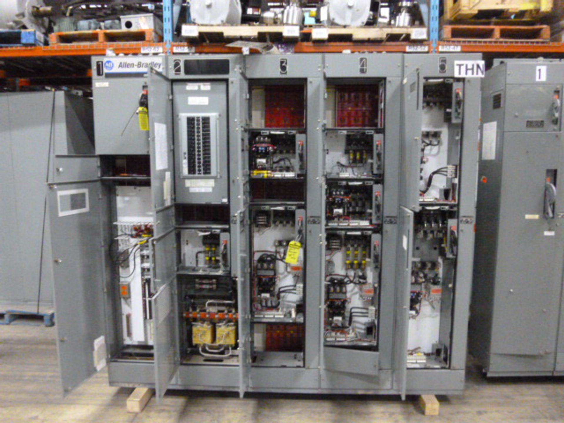 10 SECTIONS OF ALLEN BRADLEY MOTOR CONTROL CENTER