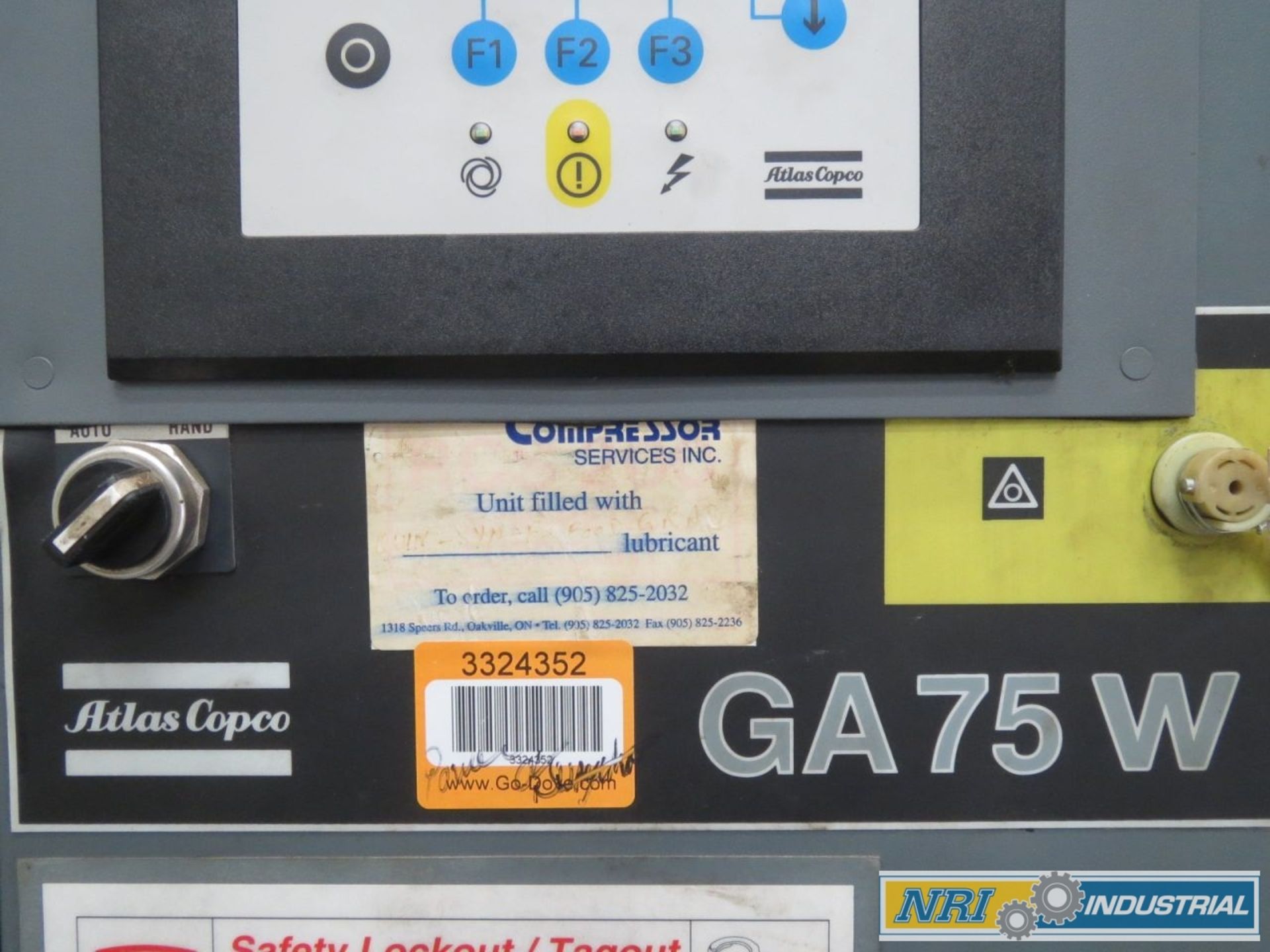 ATLAS COPCO GA75W 100 HP OIL-INJECTED ROTARY SCREW AIR COMPRESSOR AIR COMPRESSOR - Image 4 of 5