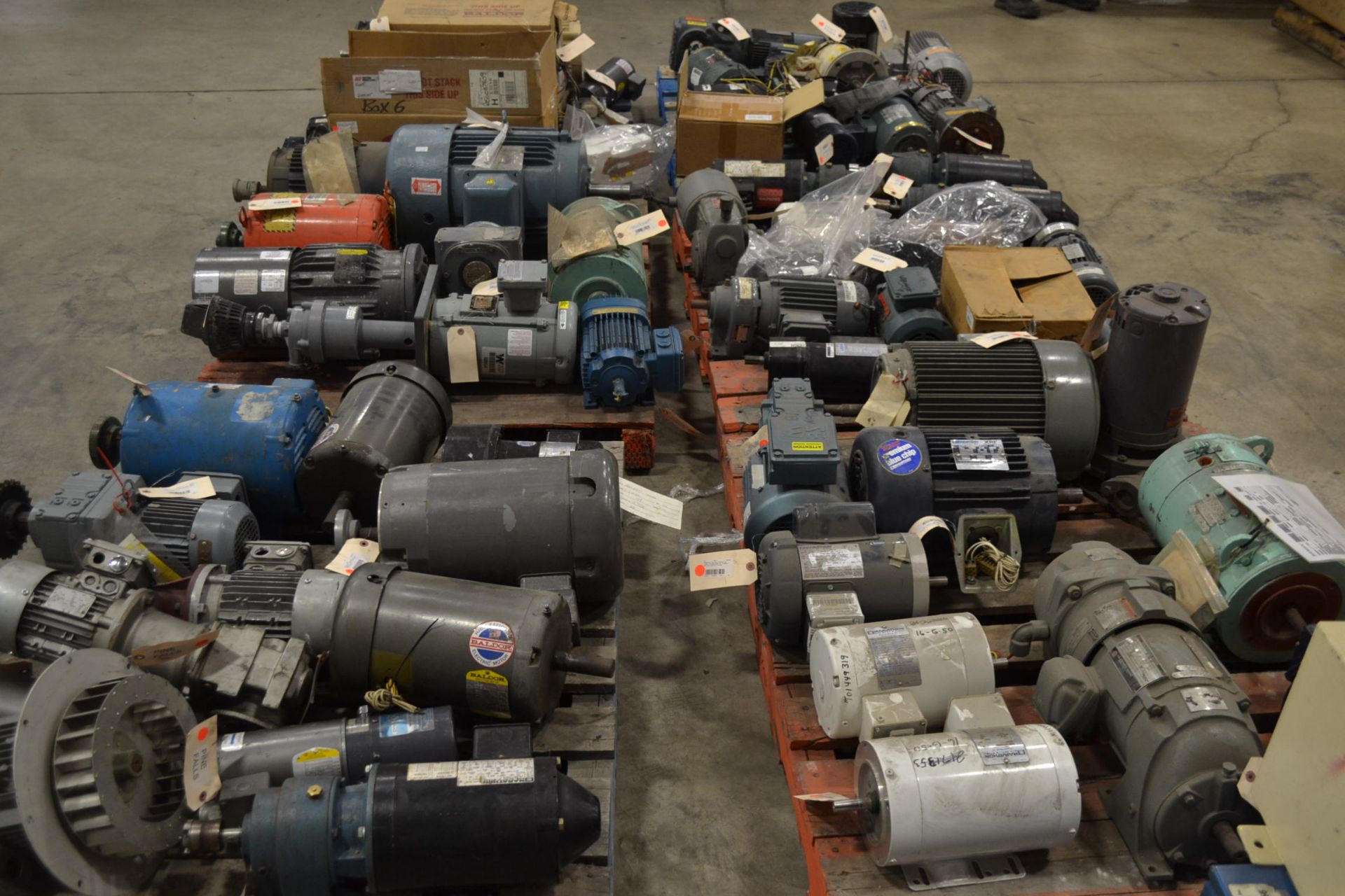 LOT OF SMALL MOTORS, 1 - 10 HP, APPROXIMATELY 65 MOTORS - Image 3 of 3