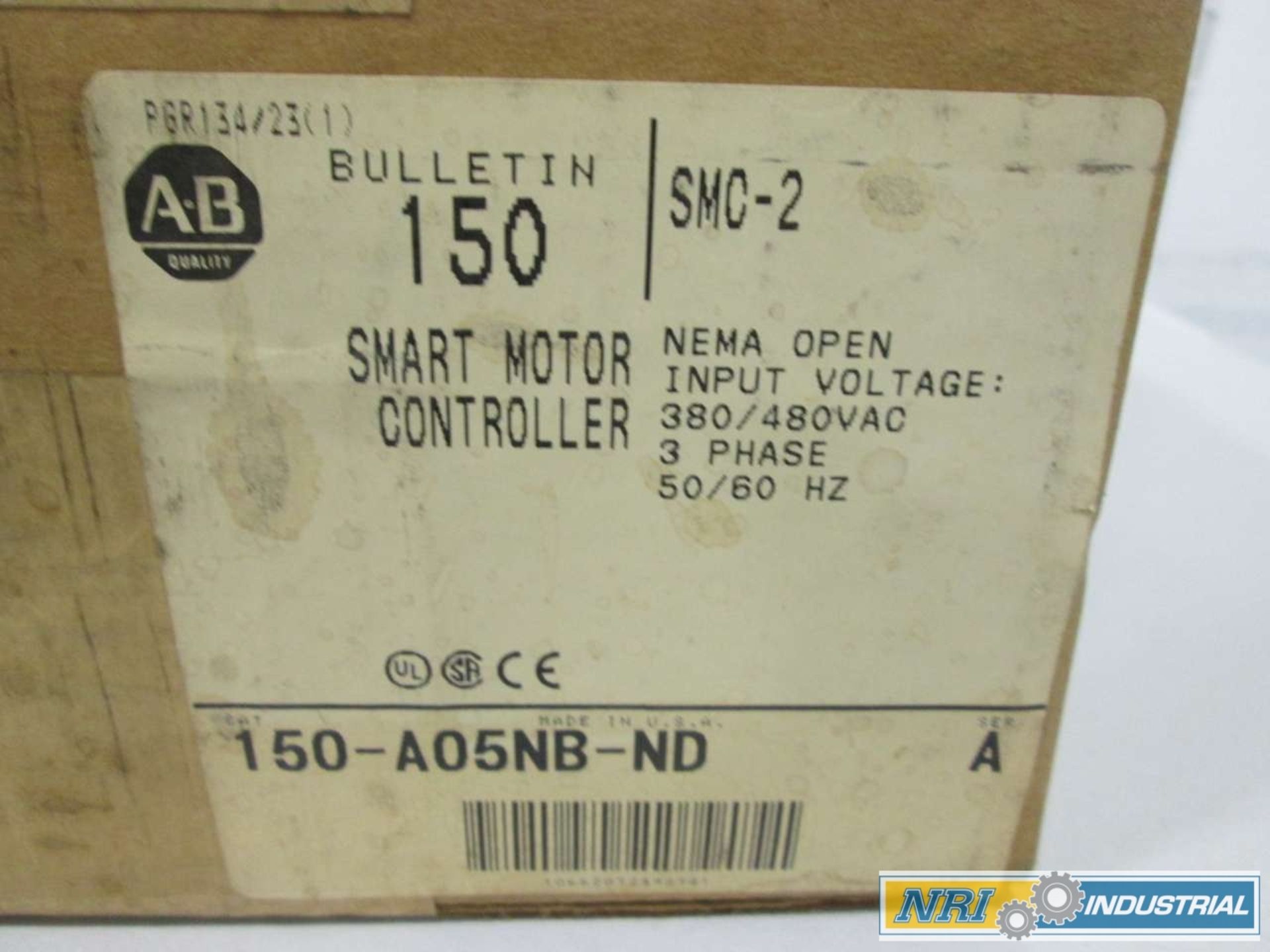 ALLEN BRADLEY 150-A05NB-ND SMC-2 SMART MOTOR CONTROLLER 3HP SOFT START STARTER AC MOTOR DRIVE