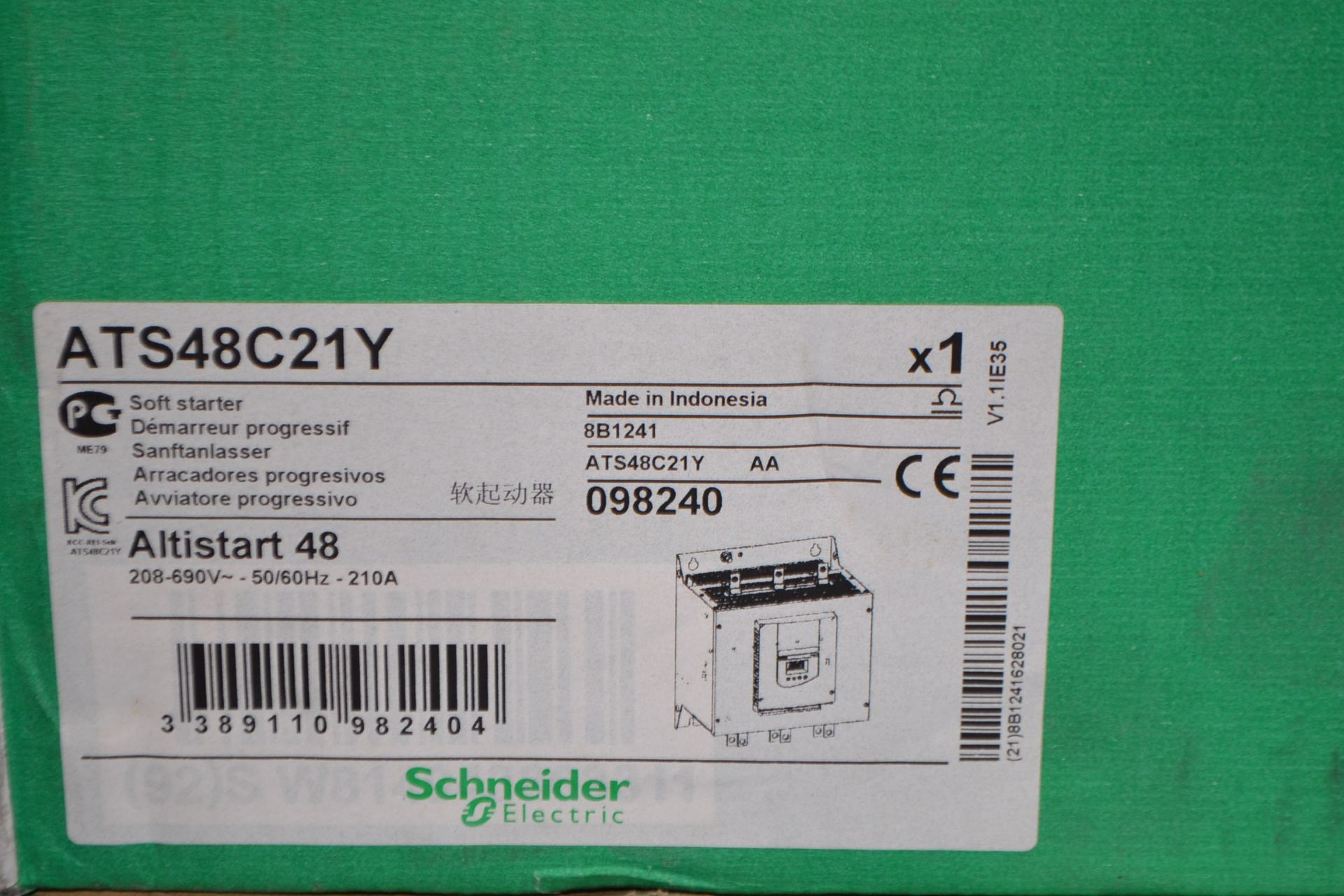 SQUARE D ATS48C21Y ALTISTART 48 SOFT STARTER 150HP