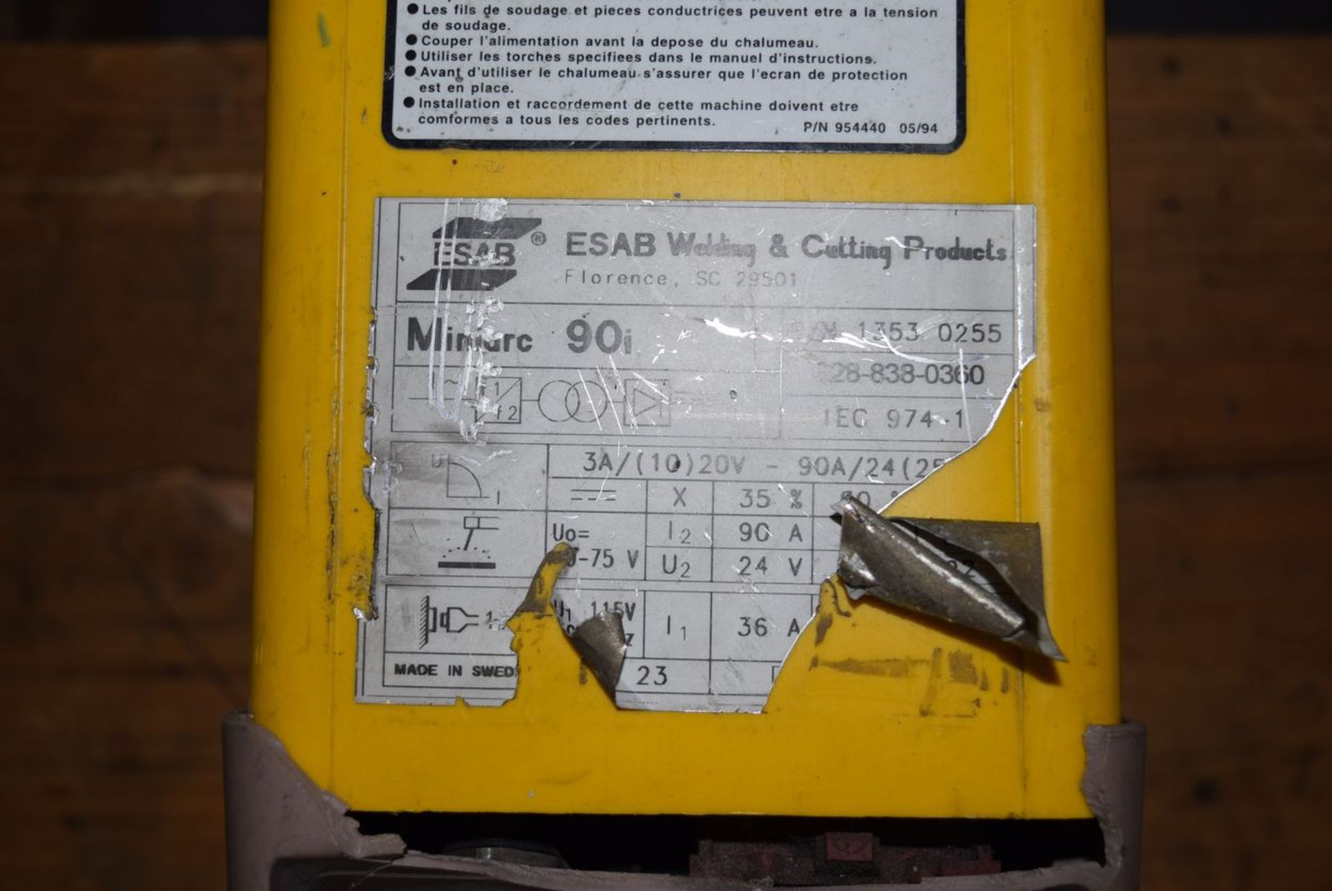 ESAB MINIARC 90i WELDER AND WELDING SUPPLIES- REMOVAL $25 - Image 3 of 3