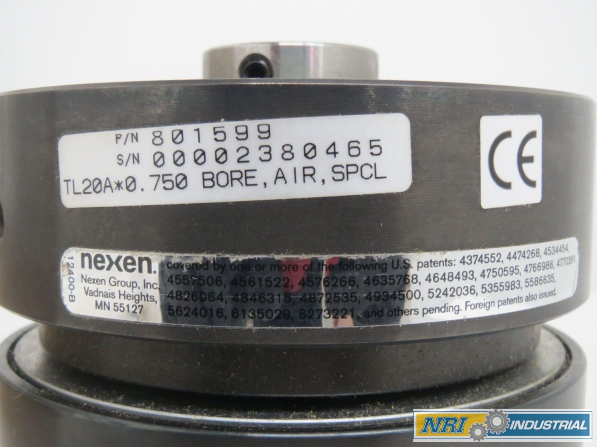 NEXEN 801599 TL20A AIR ENGAGED TORQUE LIMITER 3/4 IN CLUTCH - Image 2 of 3