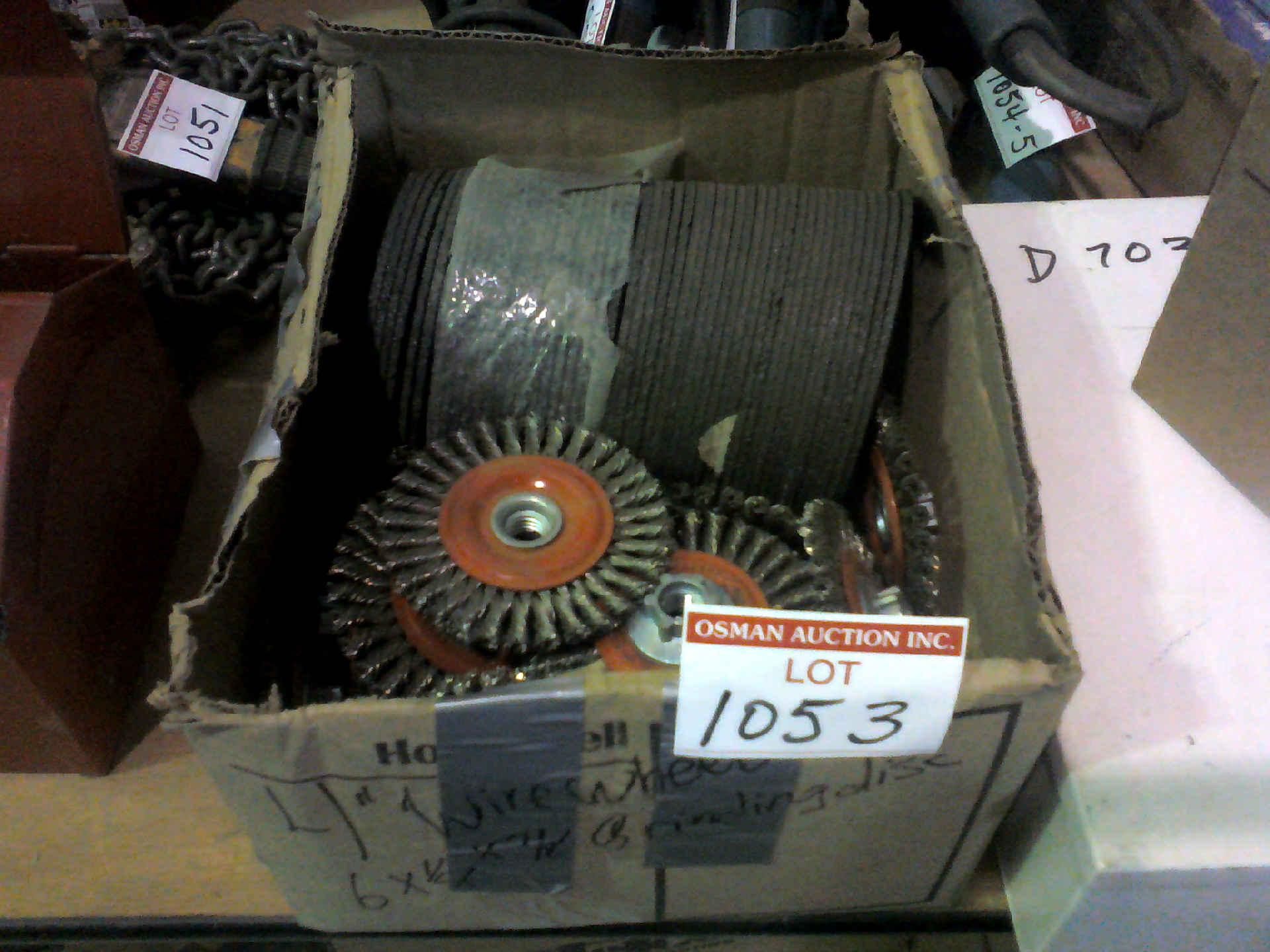 TO 001 BOX OF ASSORTED GRINDING DISCS WIRE WHEEL BRUSHES